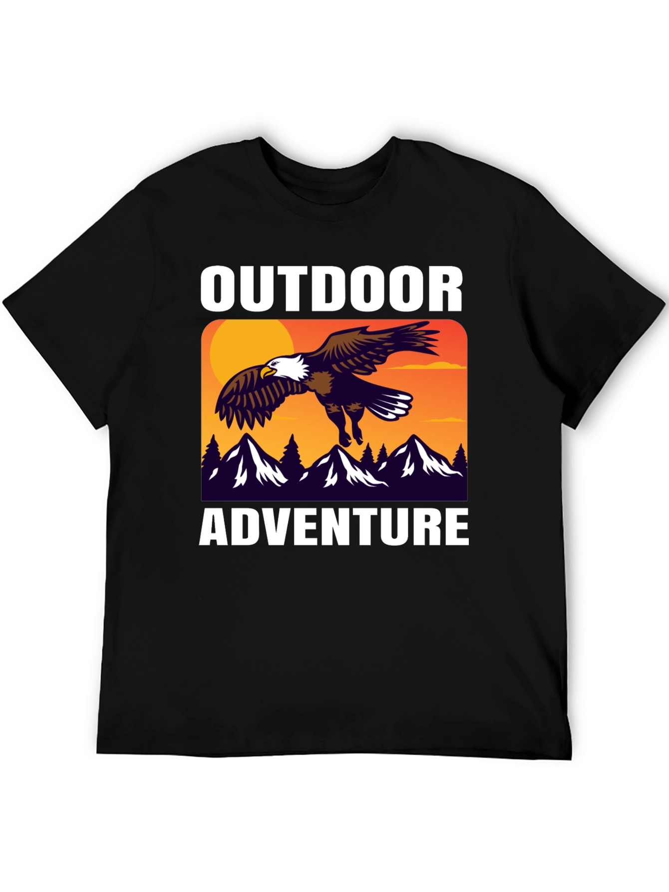 Outdoor Adventure Eagle Graphic T-Shirt