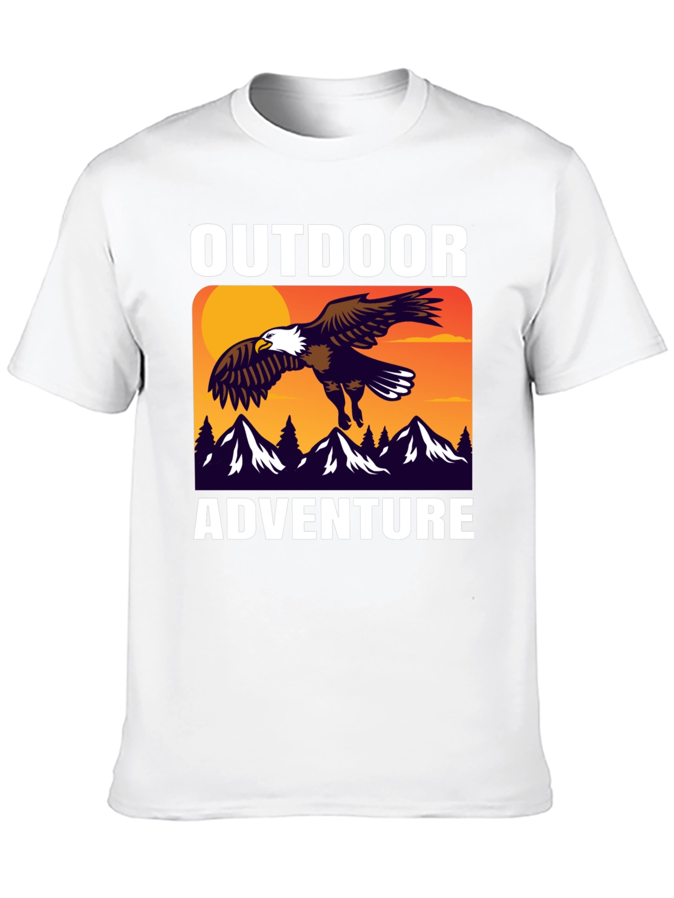 Outdoor Adventure Eagle Graphic T-Shirt