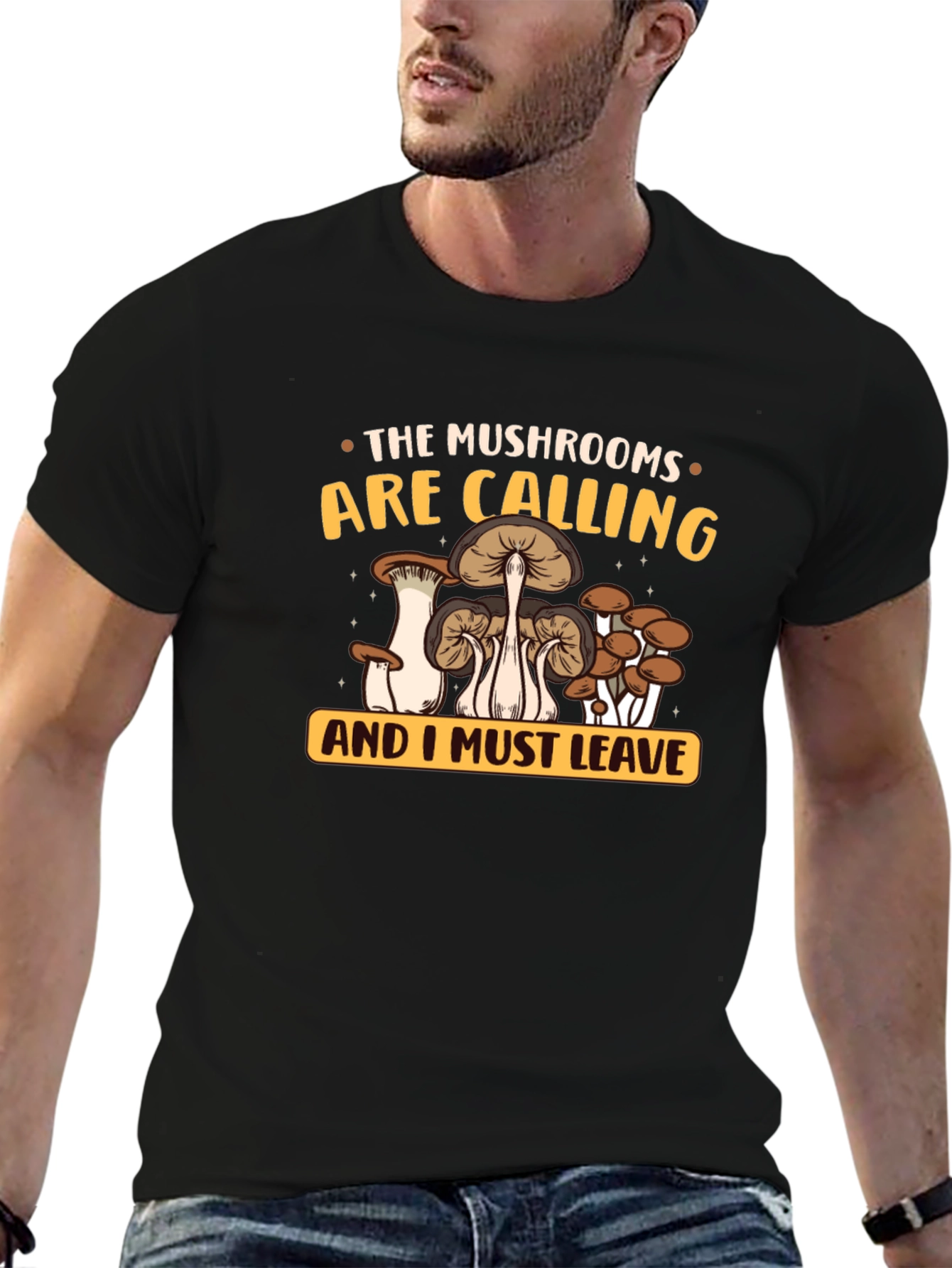 Mushroom Calling Graphic Tee - Nature Lovers T-Shirt