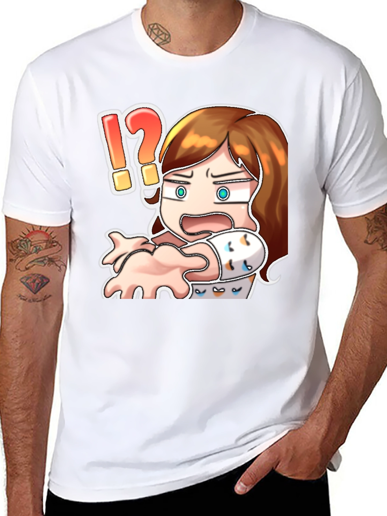 Cartoon Shocked T-Shirt