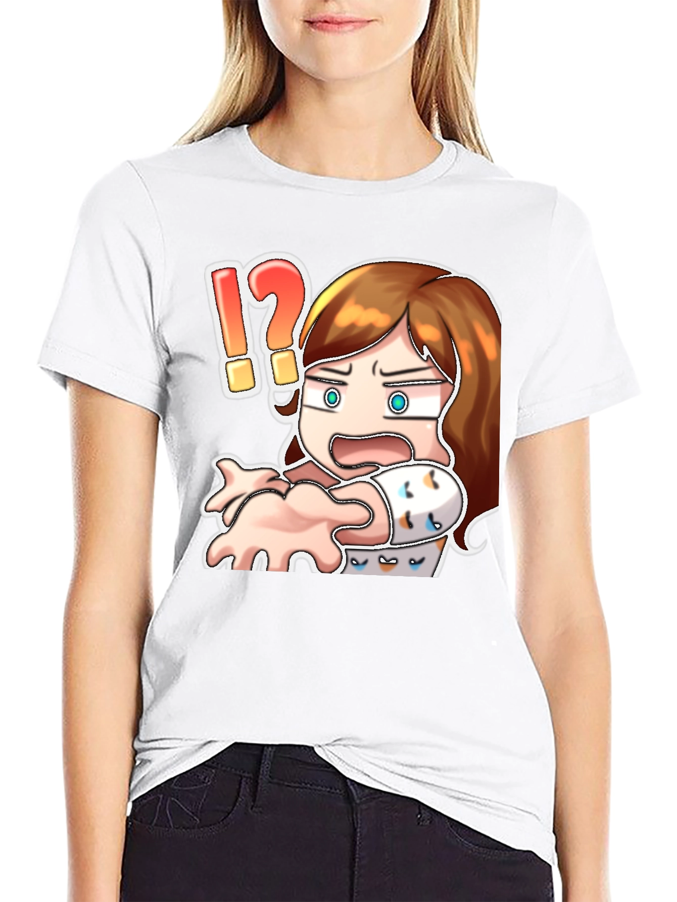 Cartoon Shocked T-Shirt