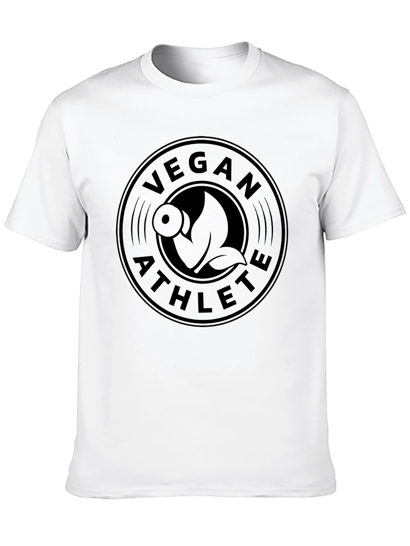 Vegan Athlete Graphic Tee - Black