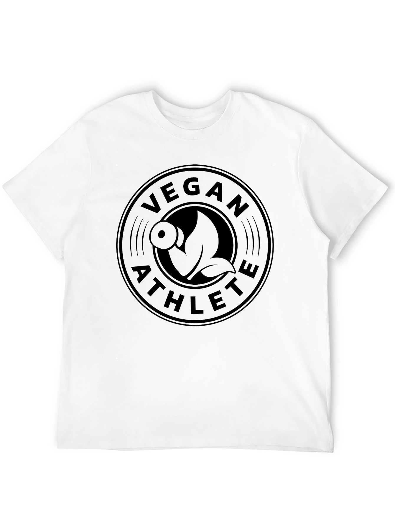 Vegan Athlete Graphic Tee - Black