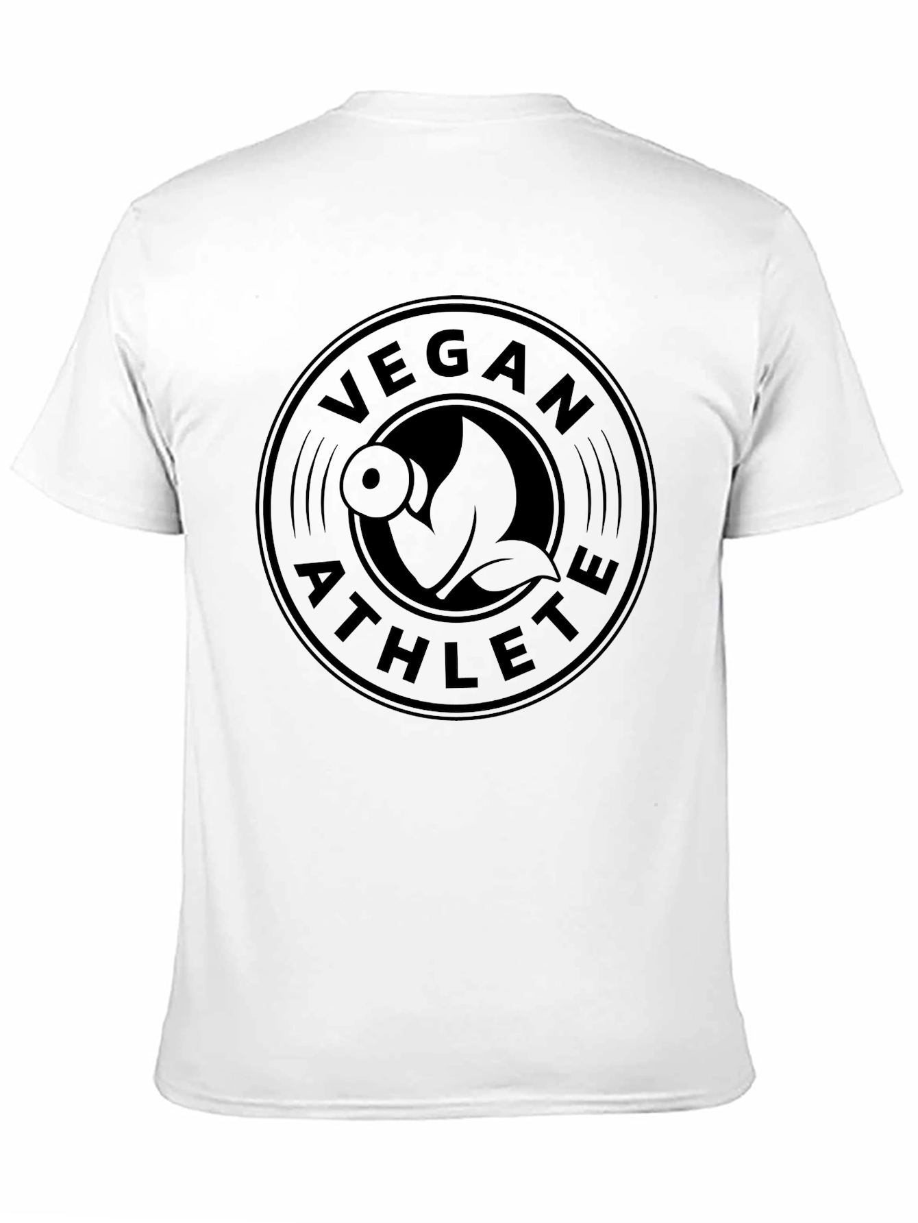 Vegan Athlete Graphic Tee - Black
