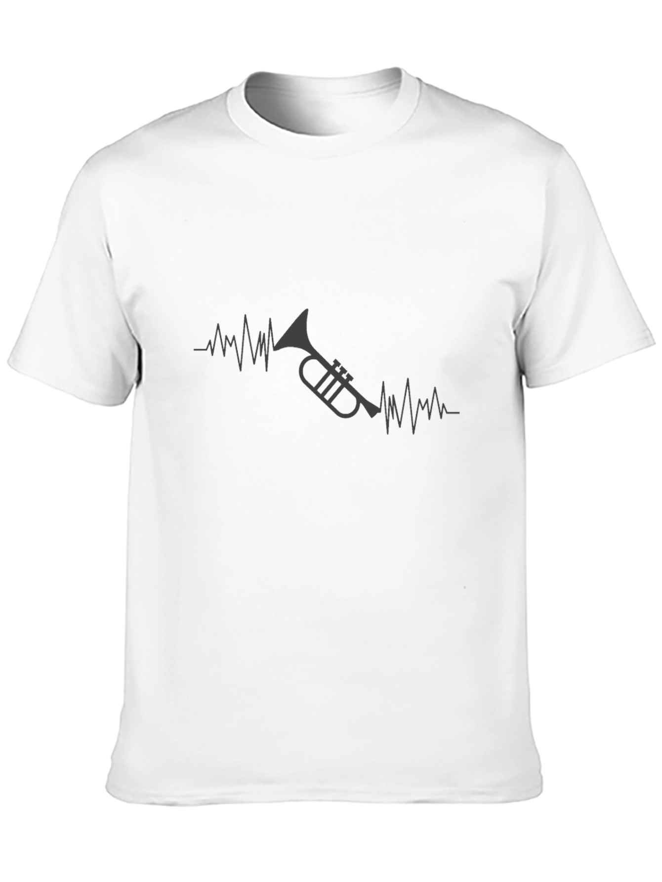 Trumpet Heartbeat Black T-Shirt