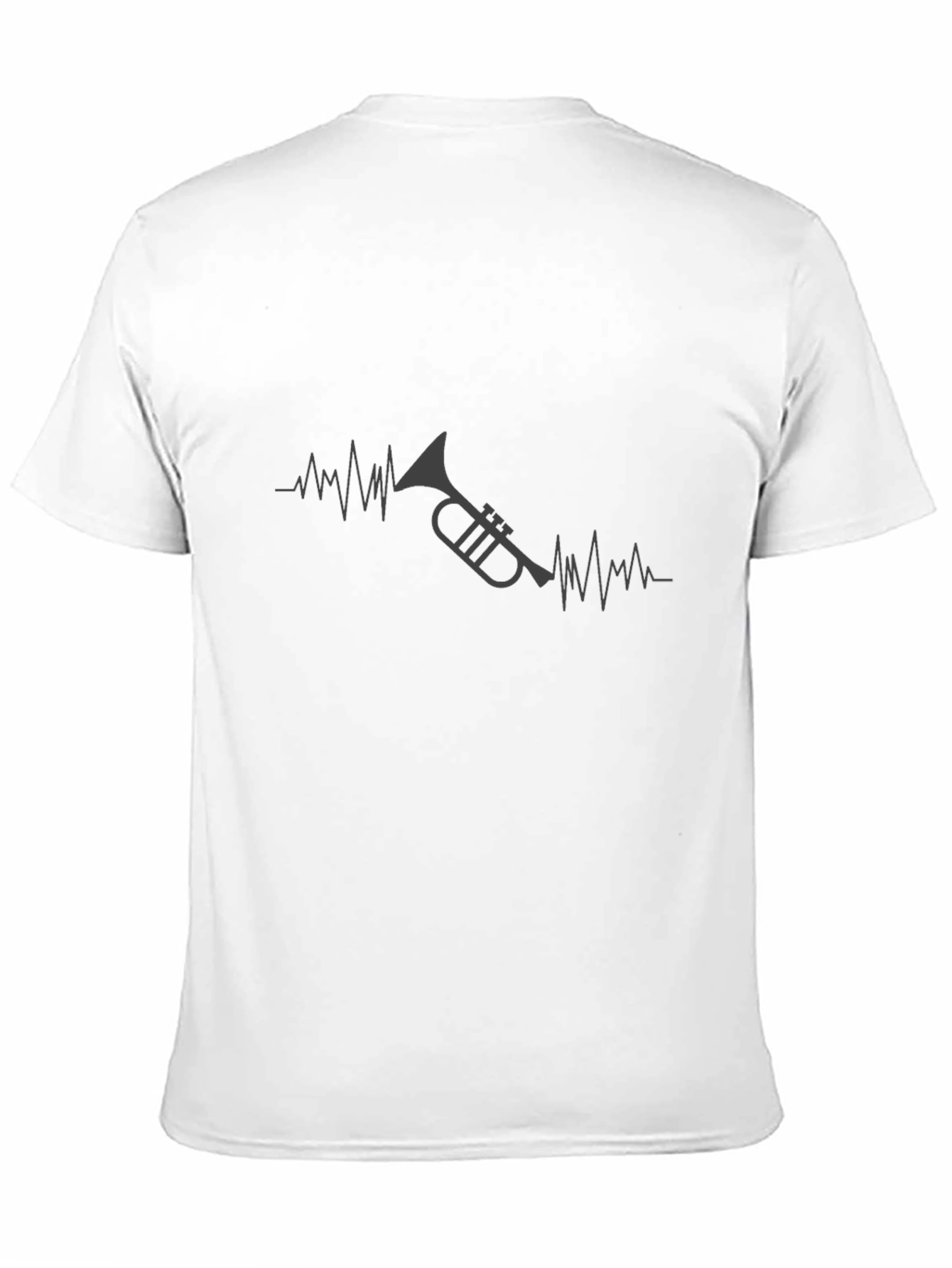 Trumpet Heartbeat Black T-Shirt