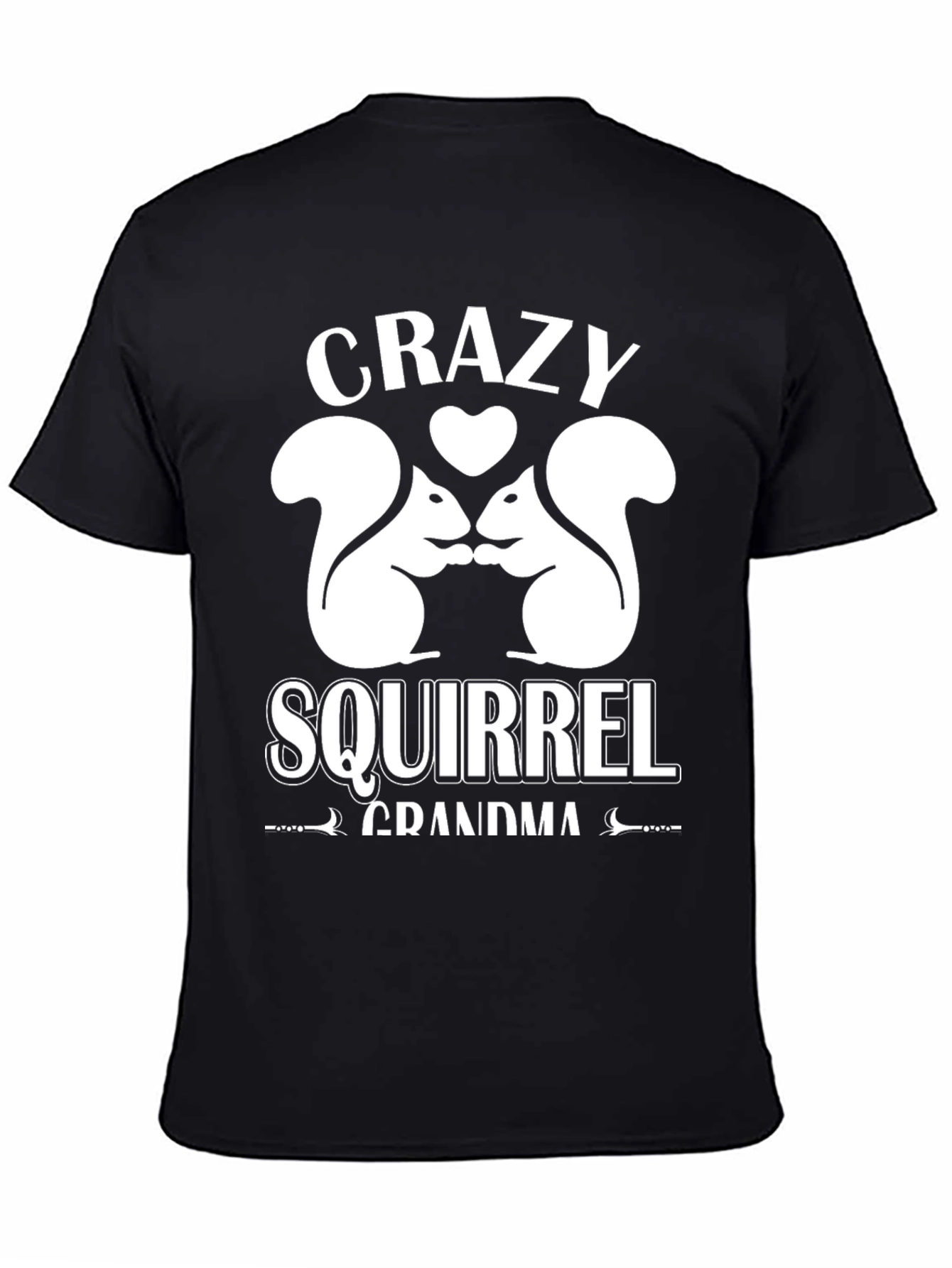 Crazy Squirrel Grandma T-Shirt Graphic Tee
