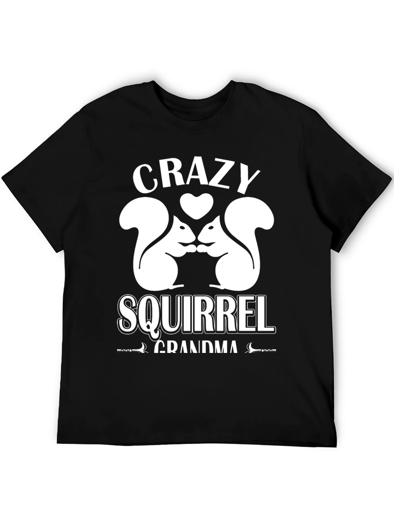 Crazy Squirrel Grandma T-Shirt Graphic Tee