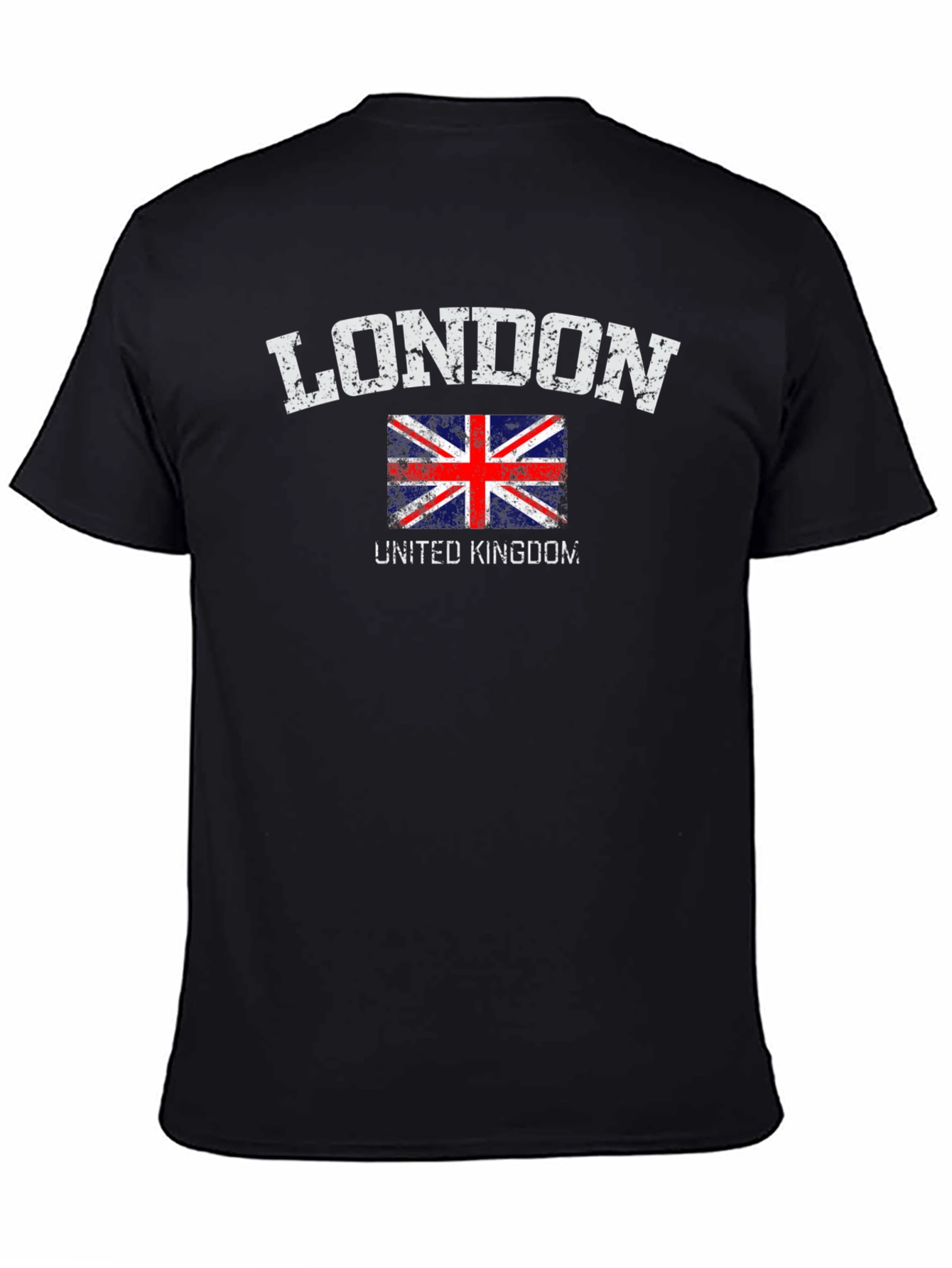 London UK Flag Graphic Tee - Distressed Print