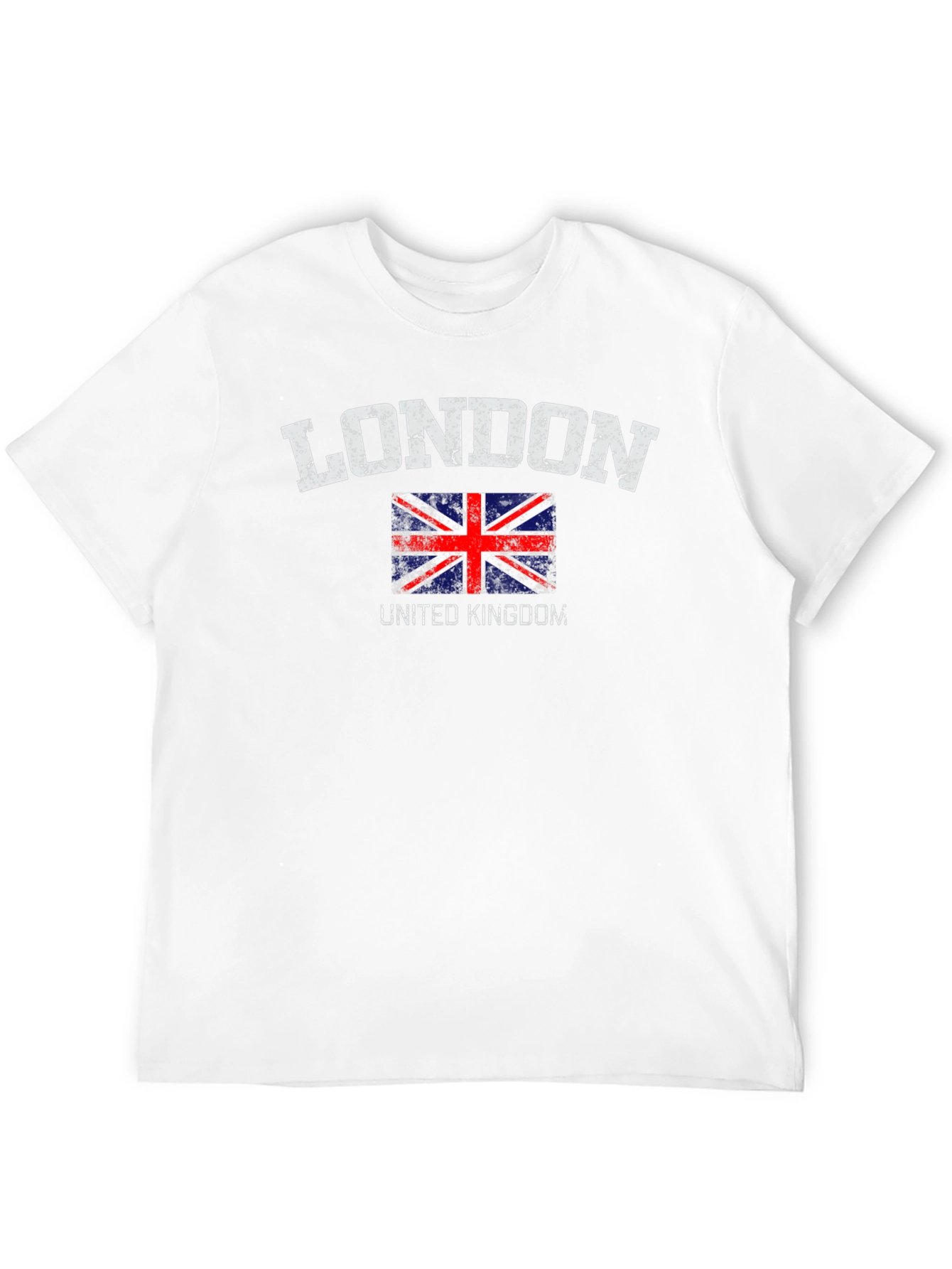 London UK Flag Graphic Tee - Distressed Print