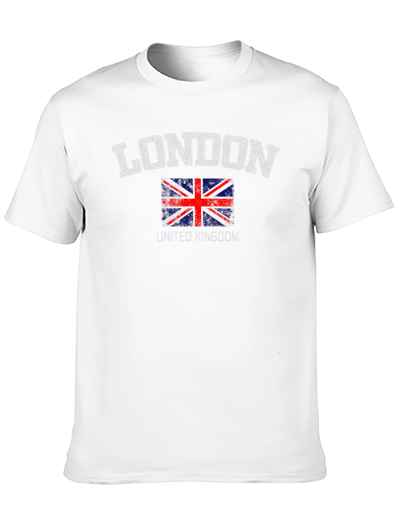 London UK Flag Graphic Tee - Distressed Print