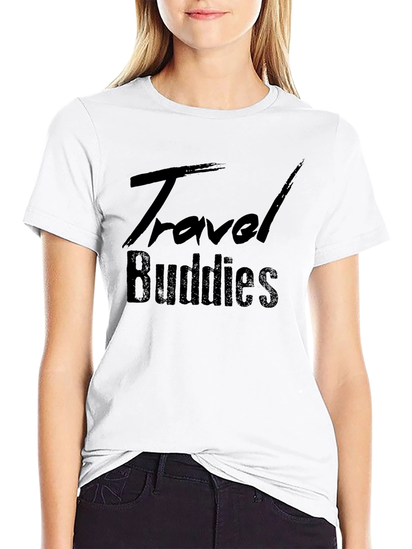 Travel Buddies Black T-Shirt