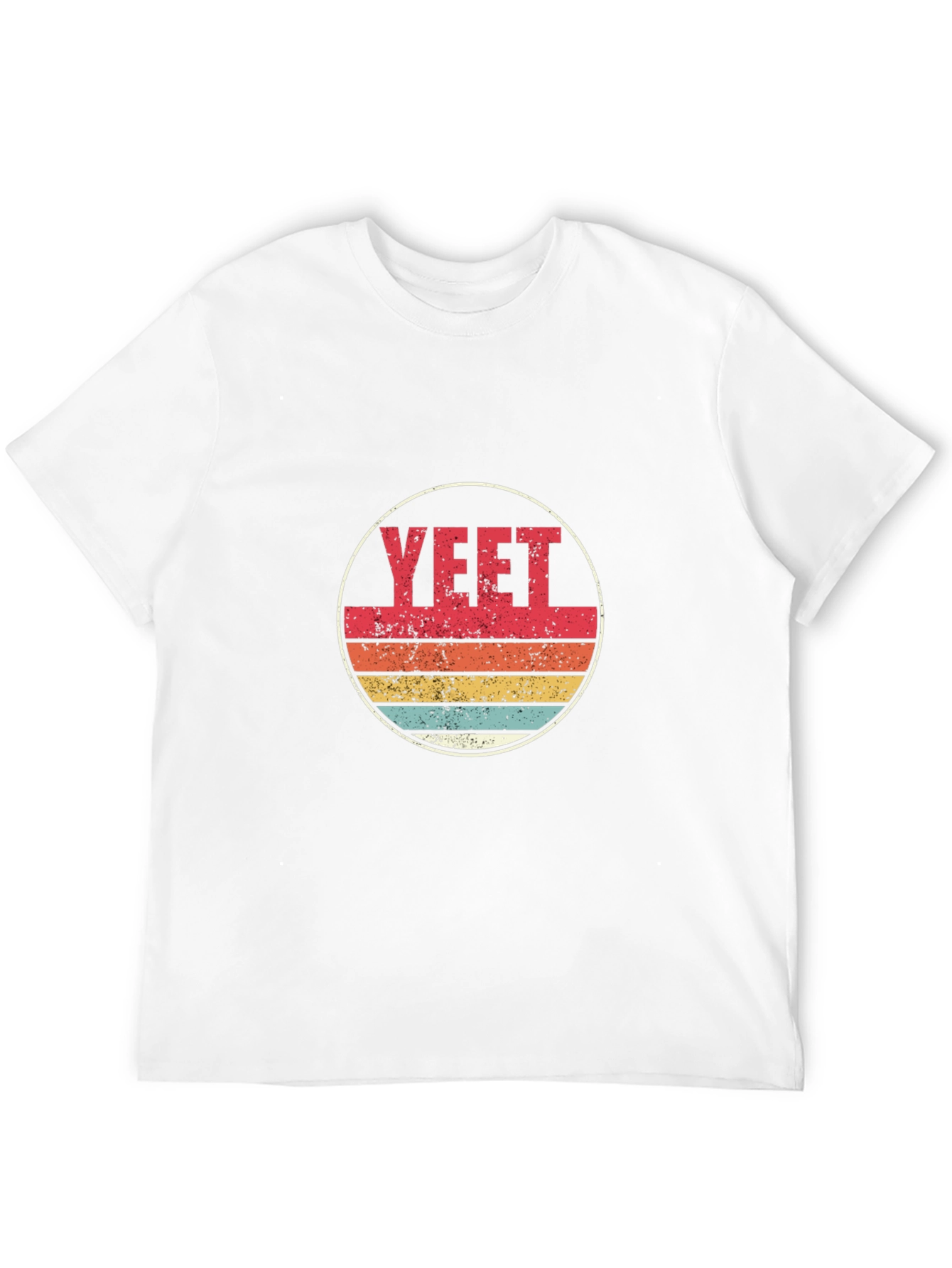 YEET Retro Style Graphic T-Shirt - Black
