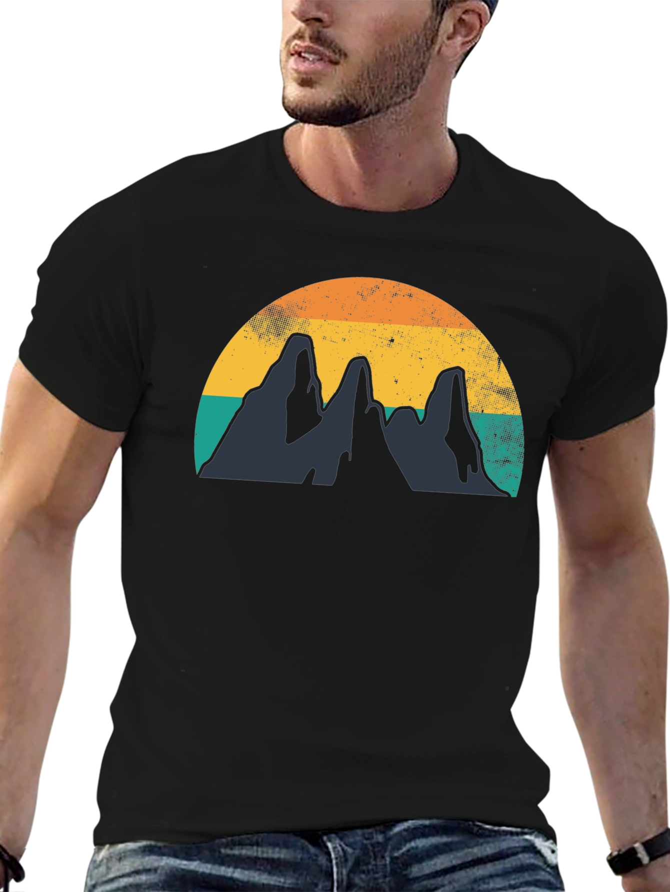 Retro Mountain Graphic Tee - Adventure Awaits!