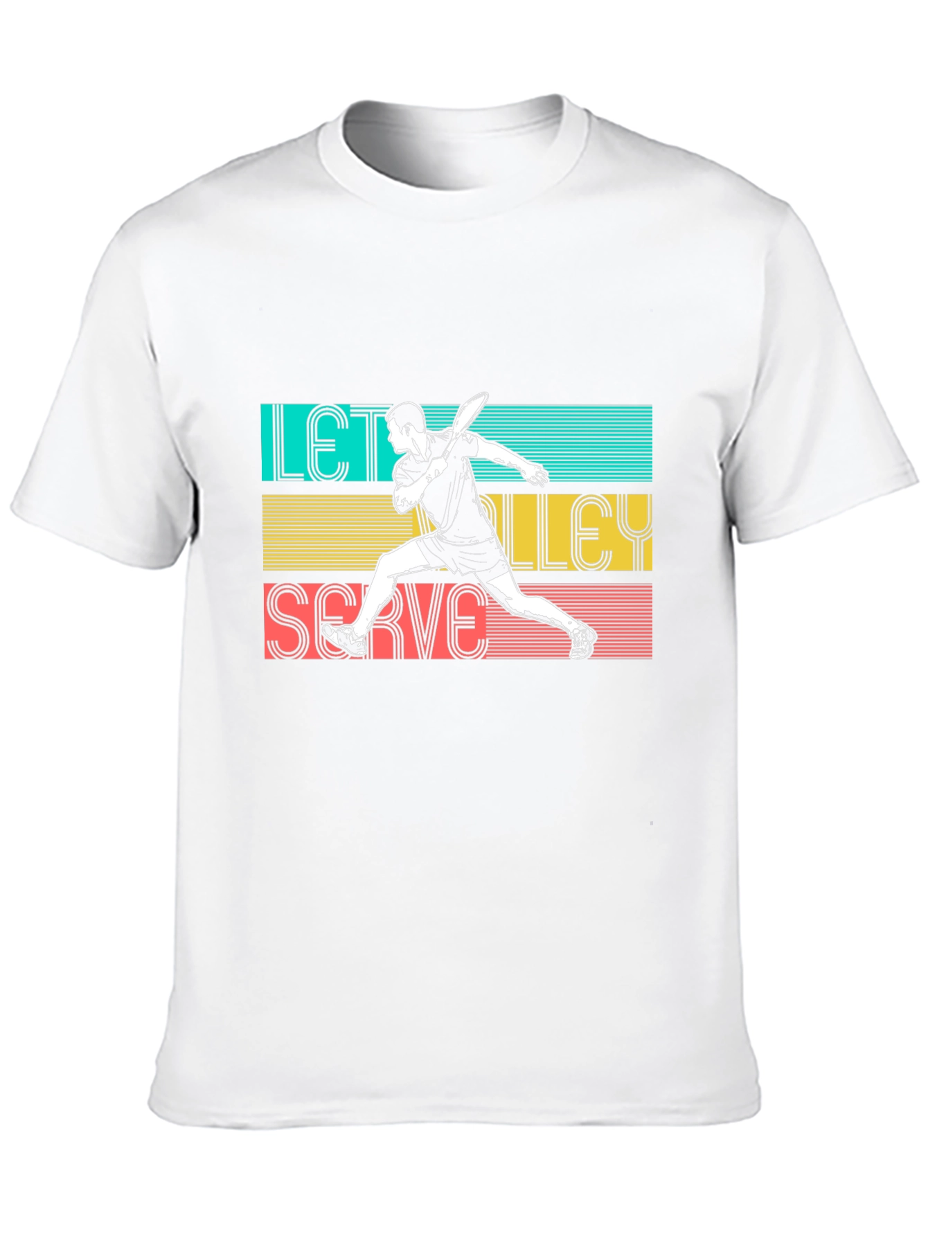 Lets Volley Serve T-Shirt - Sporty Graphic Tee