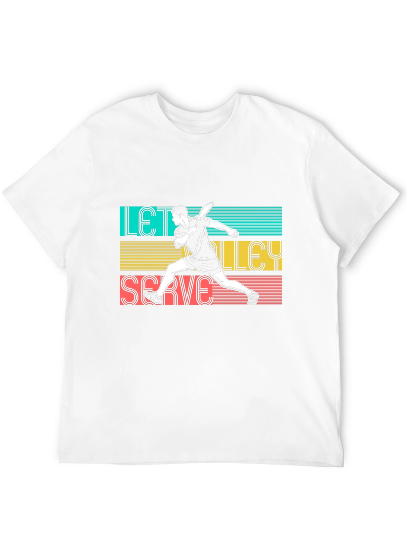 Lets Volley Serve T-Shirt - Sporty Graphic Tee