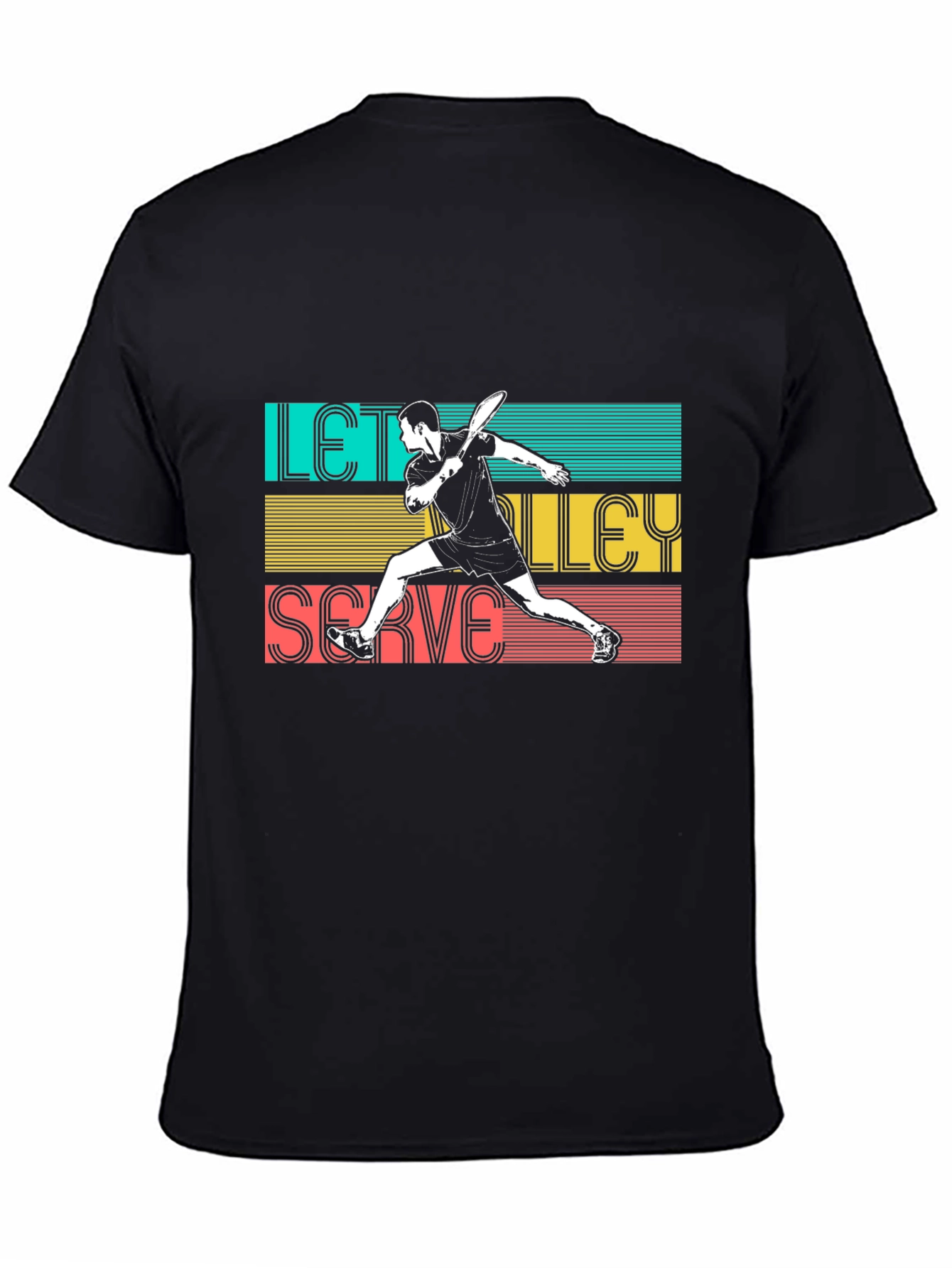 Lets Volley Serve T-Shirt - Sporty Graphic Tee