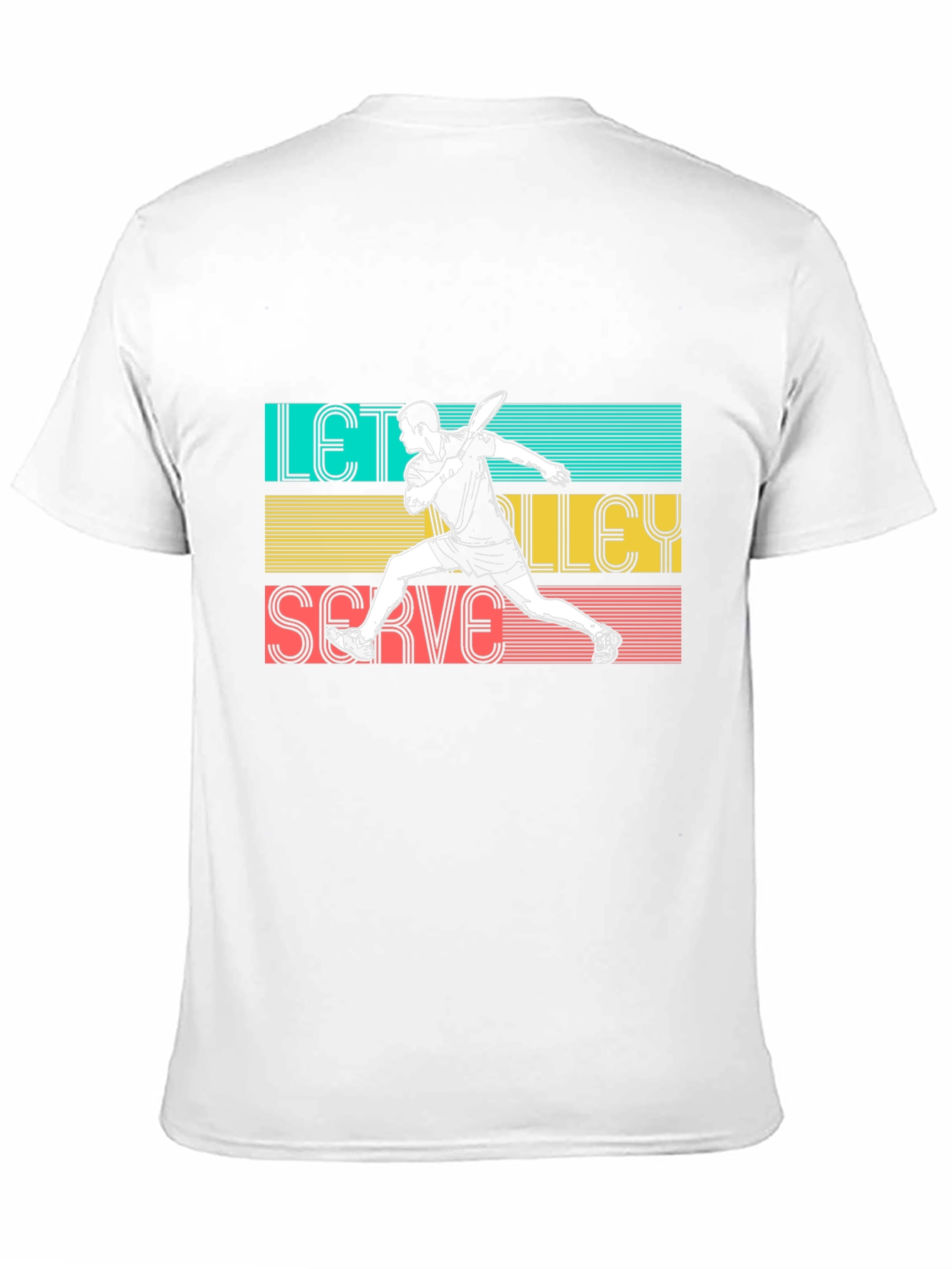 Lets Volley Serve T-Shirt - Sporty Graphic Tee