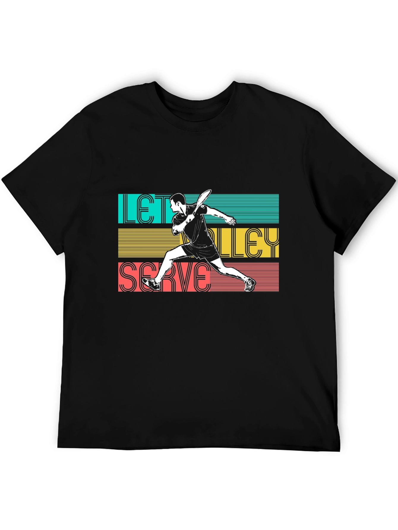 Lets Volley Serve T-Shirt - Sporty Graphic Tee