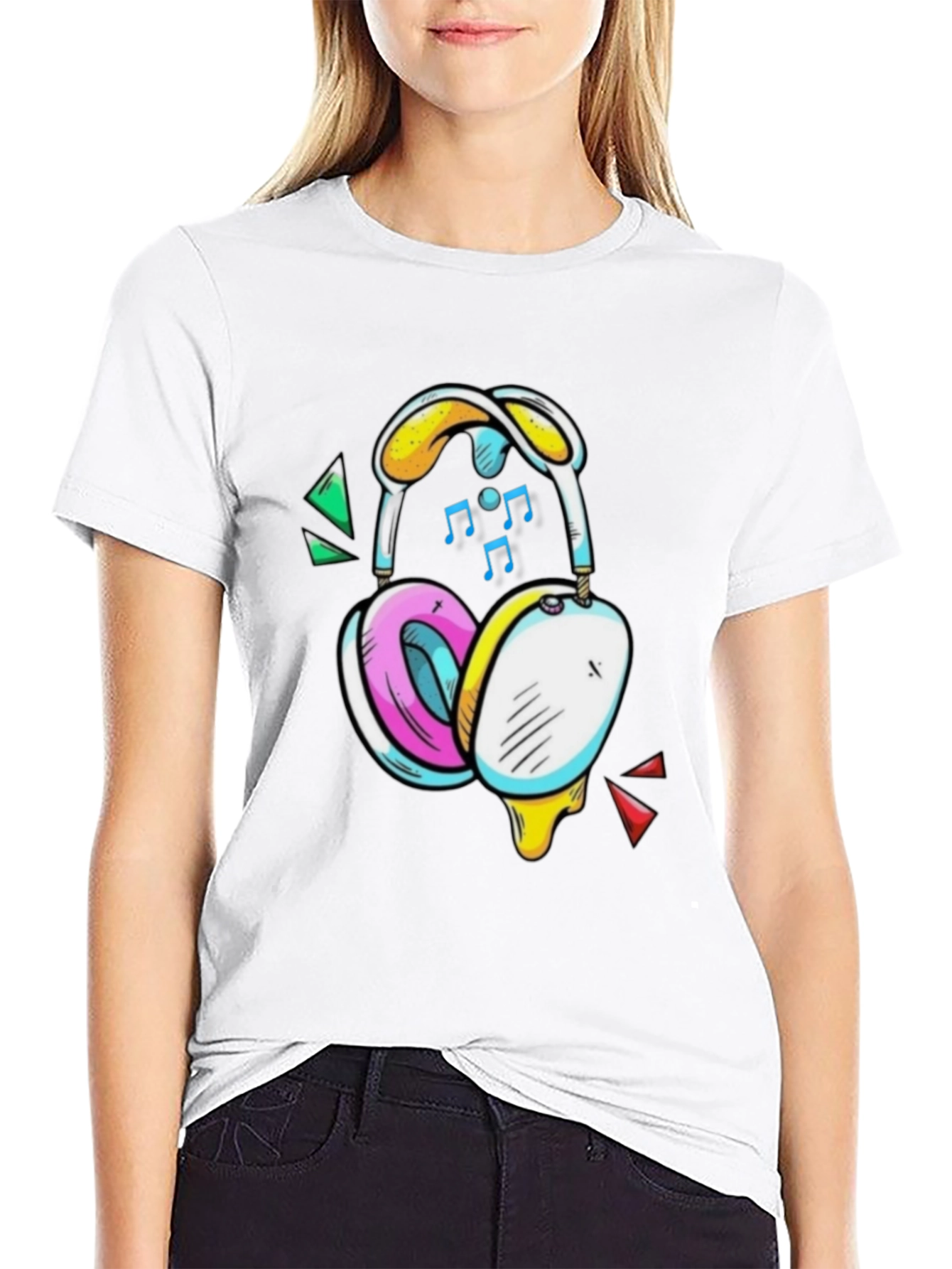 Funky Headphone Graphic T-Shirt