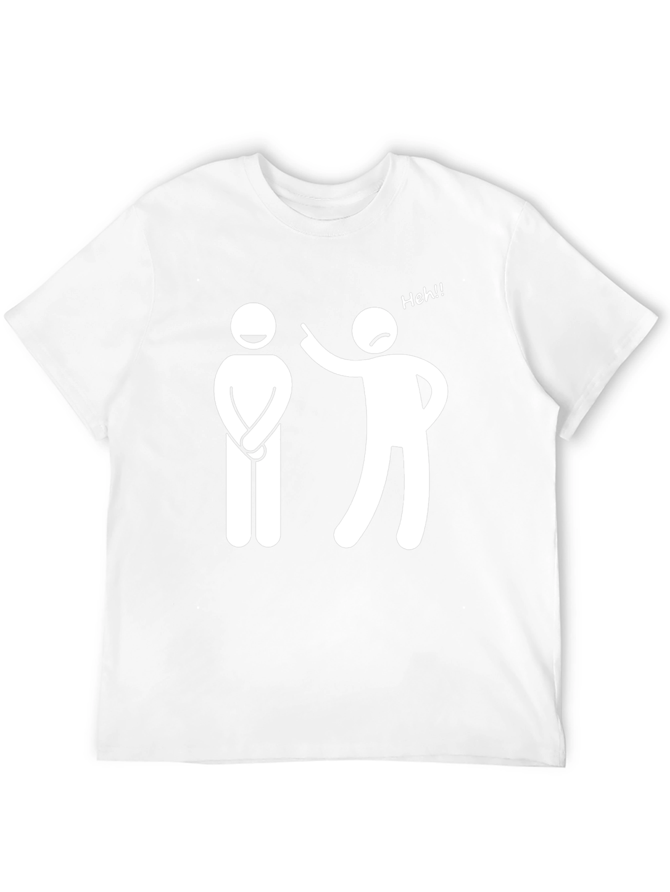 Funny Stick Figure Graphic T-Shirt - Black