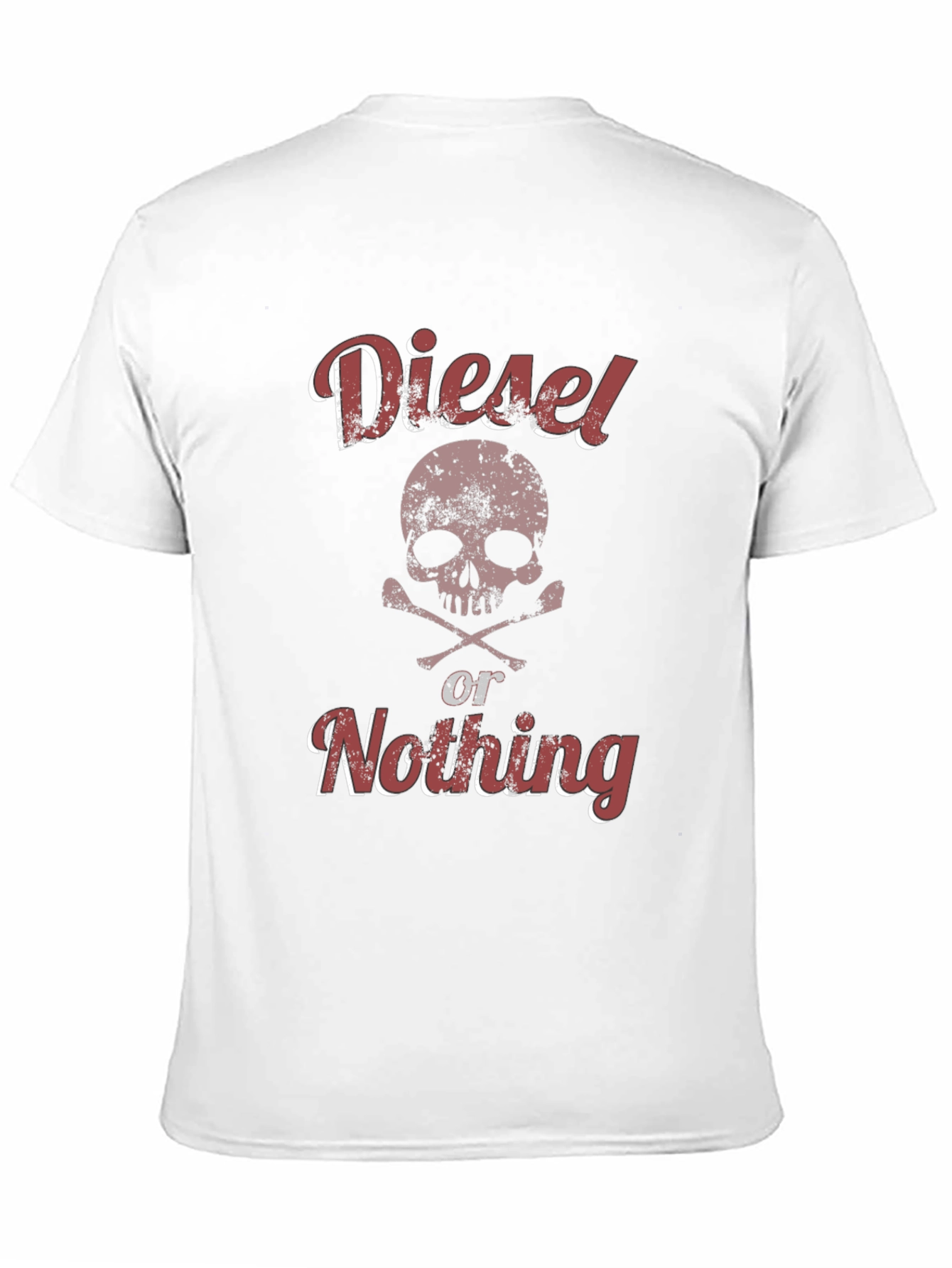 Diesel or Nothing Skull Graphic T-Shirt