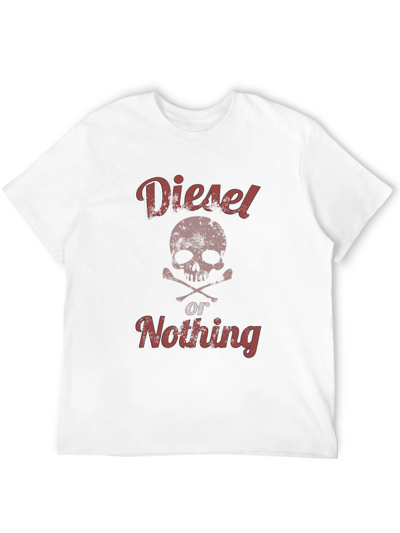 Diesel or Nothing Skull Graphic T-Shirt