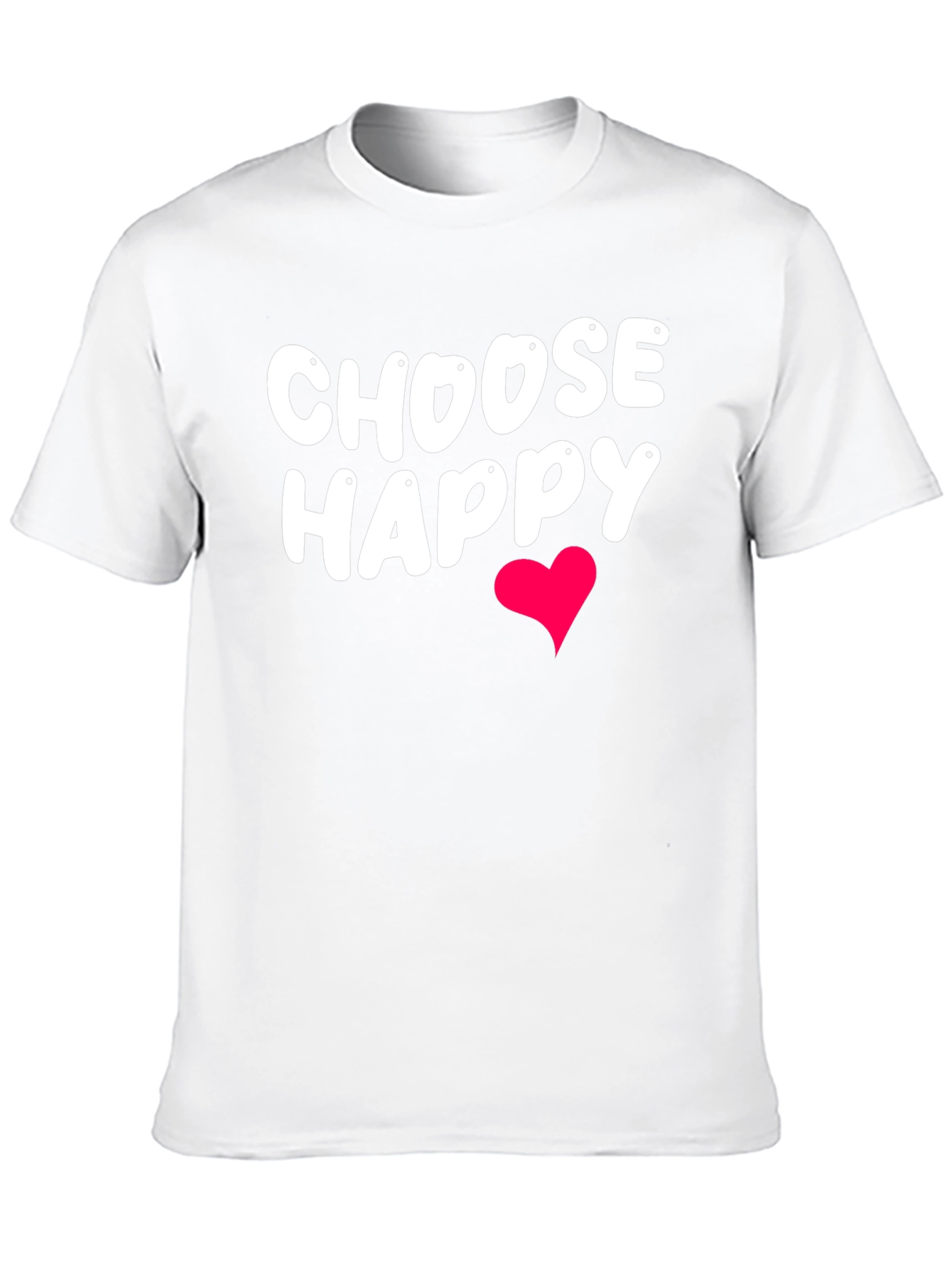 Choose Happy T-Shirt - Black Graphic Tee