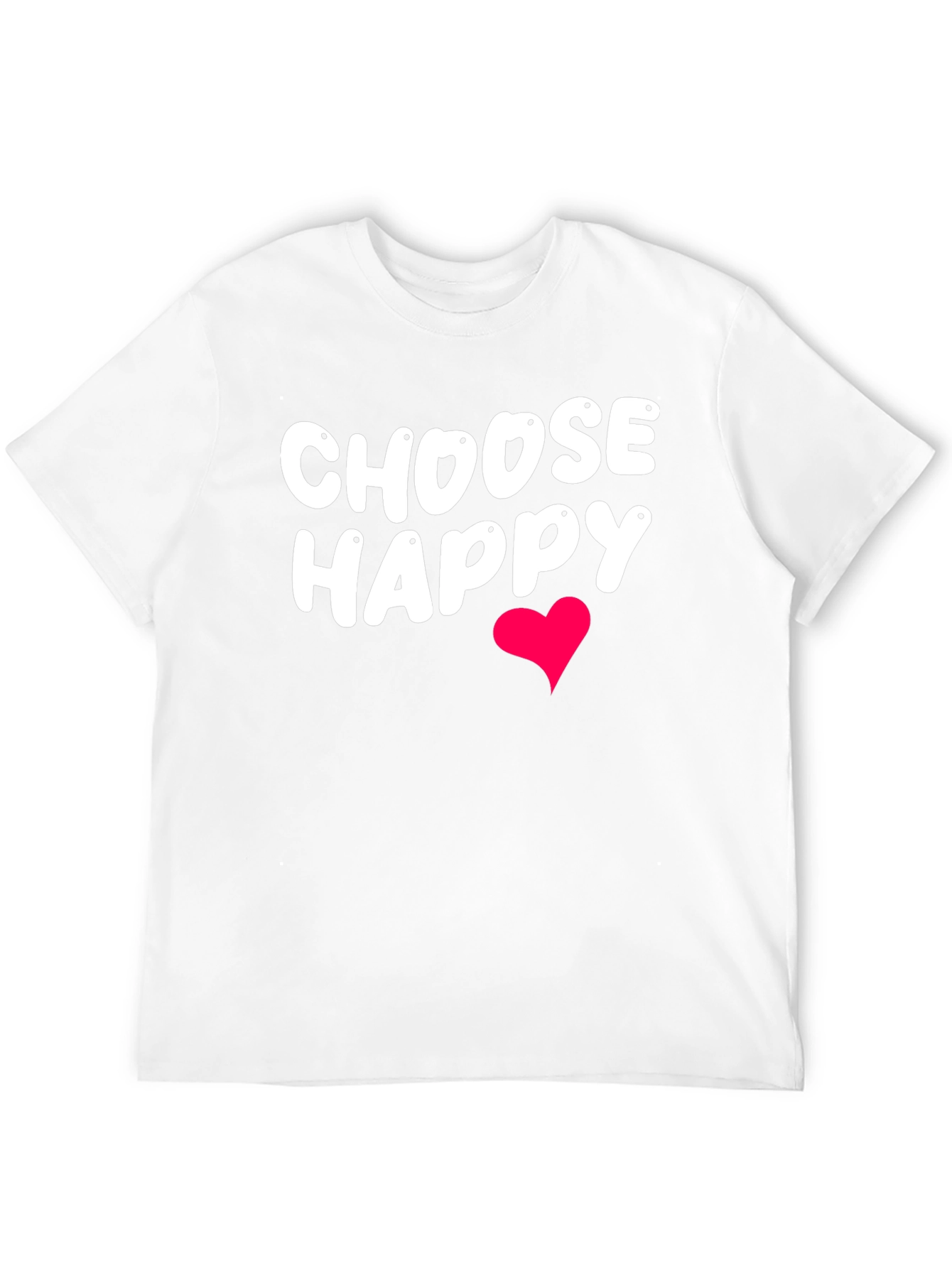 Choose Happy T-Shirt - Black Graphic Tee
