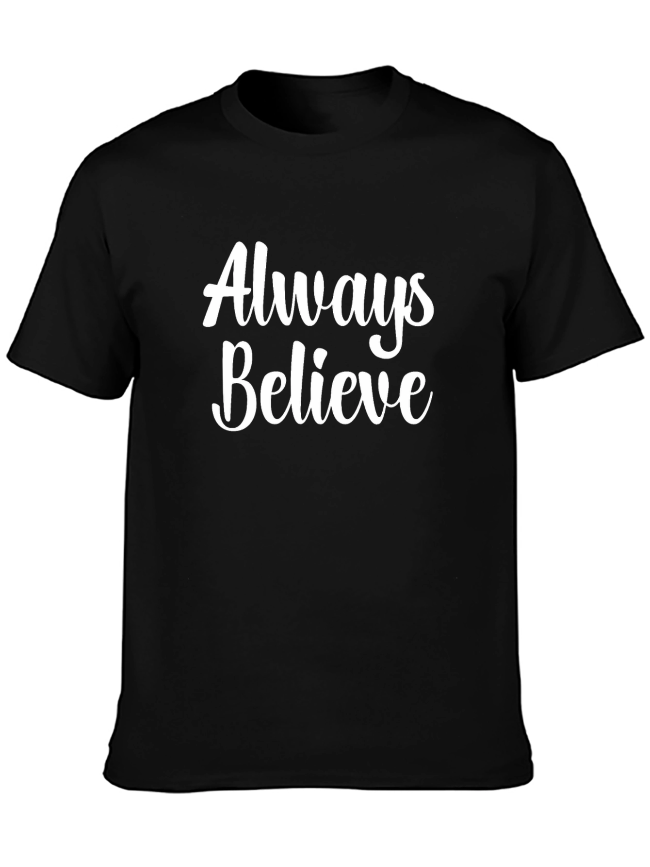 Always Believe Graphic Tee - Mens Black T-Shirt