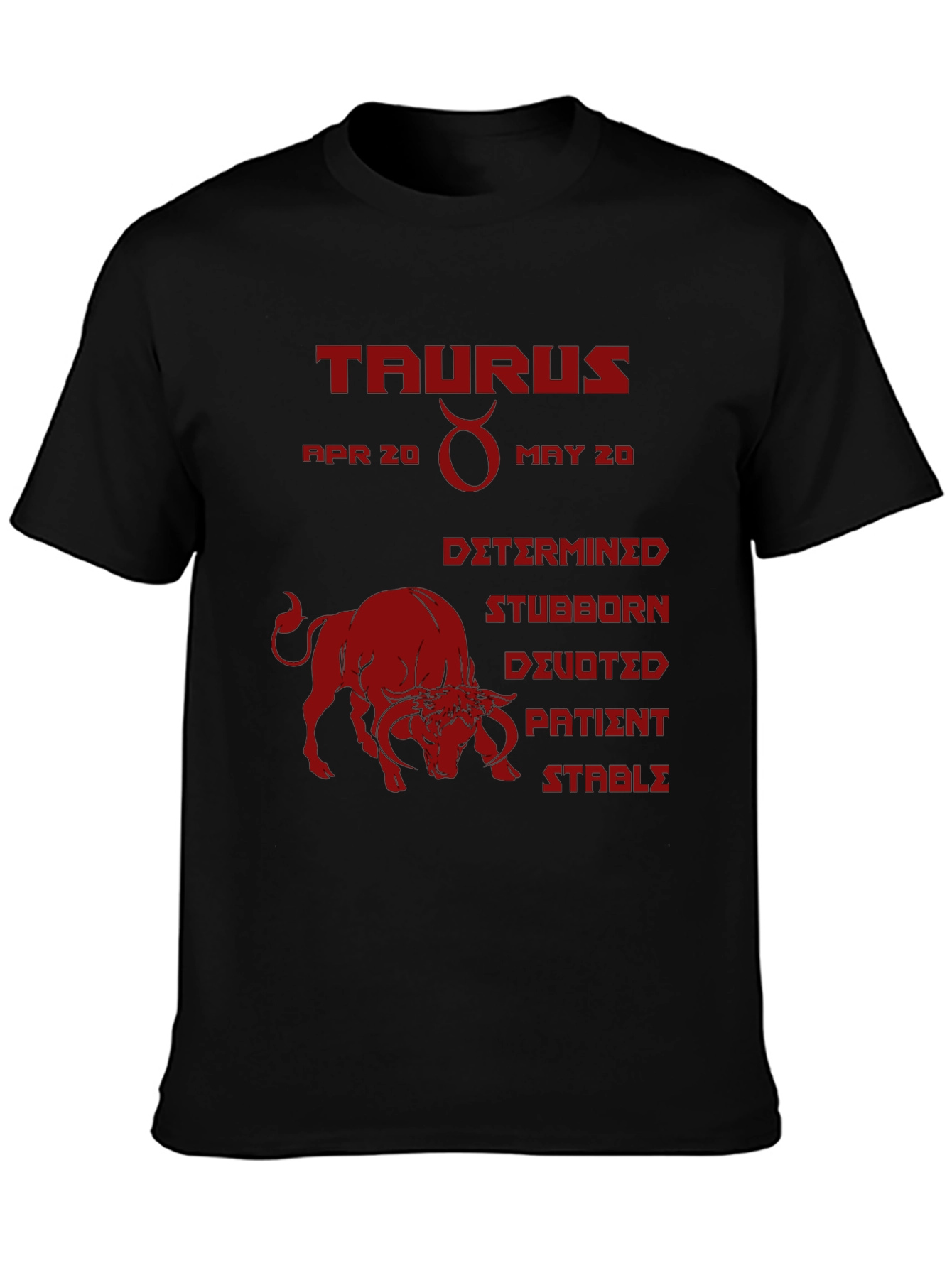 Taurus Zodiac Sign T-Shirt Birthday Gift