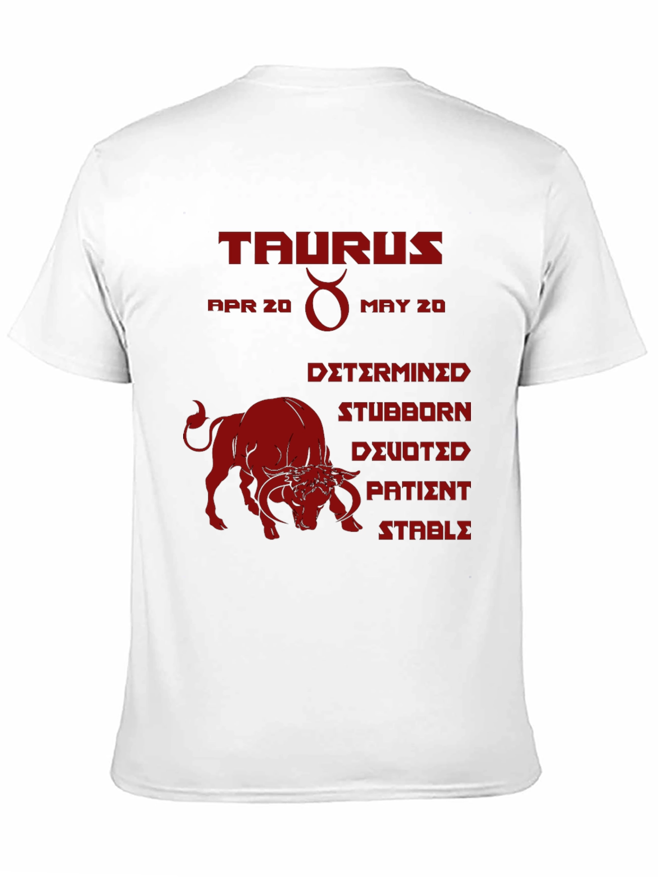 Taurus Zodiac Sign T-Shirt Birthday Gift