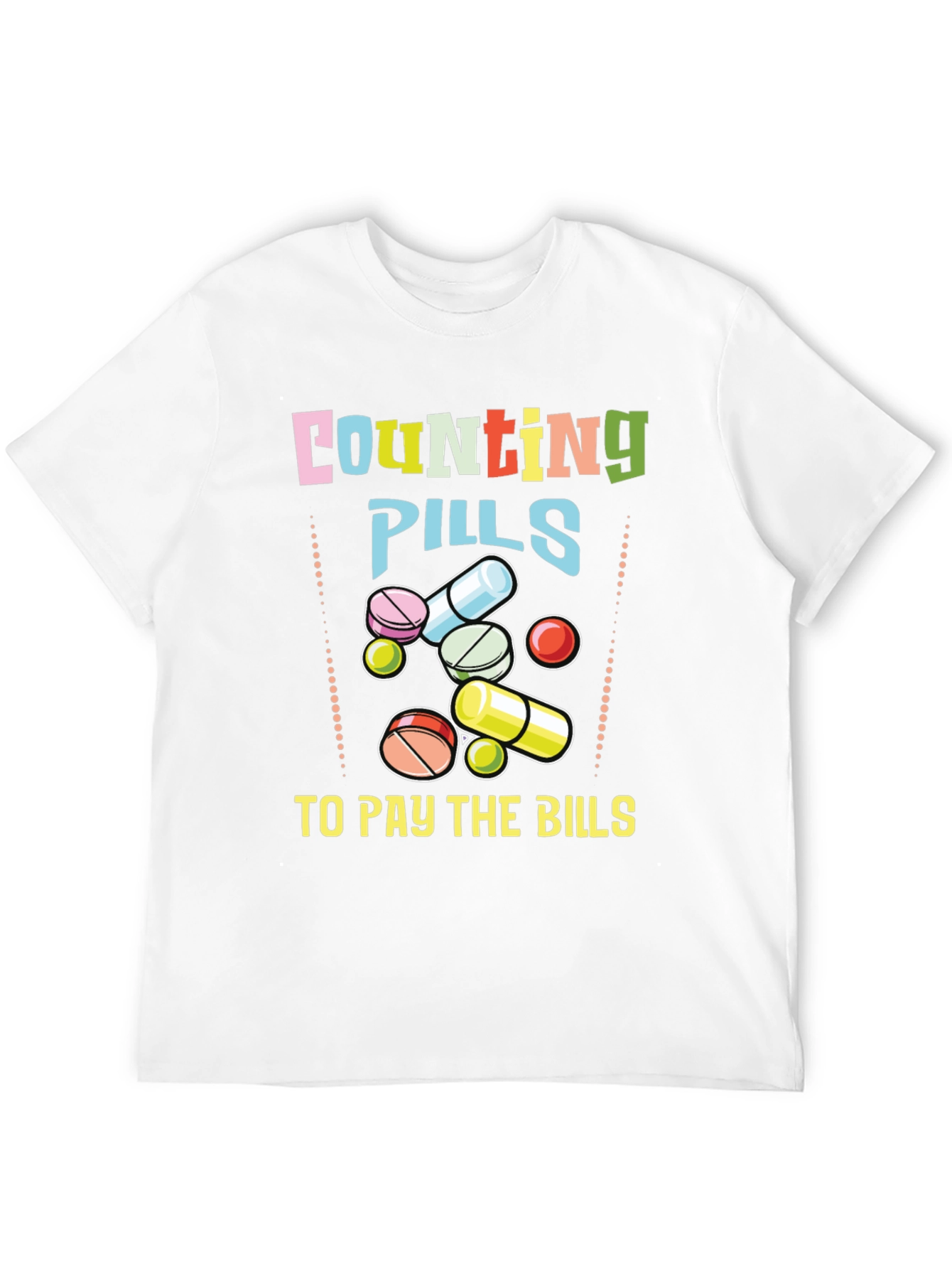 Counting Pills Graphic T-Shirt