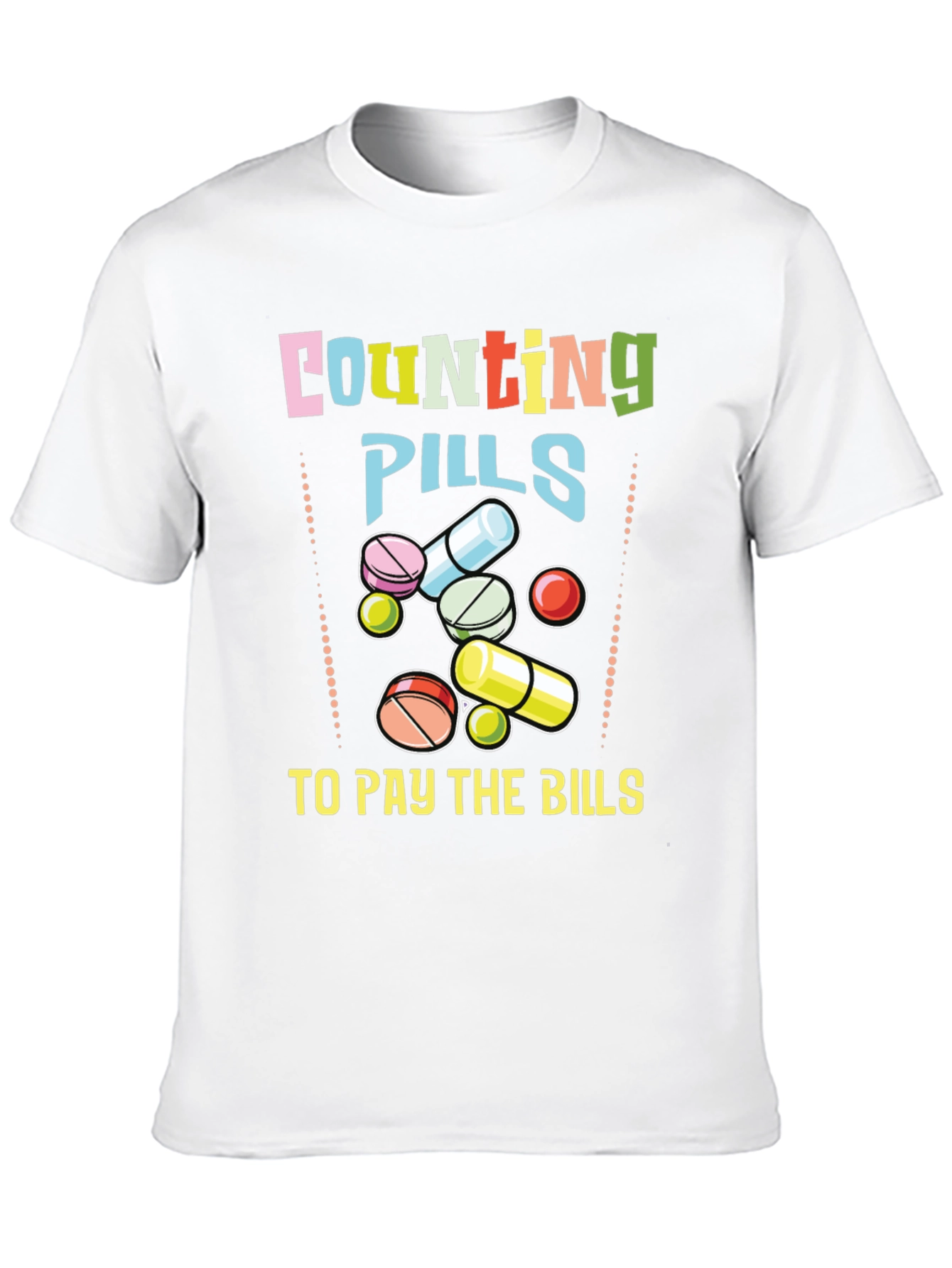 Counting Pills Graphic T-Shirt