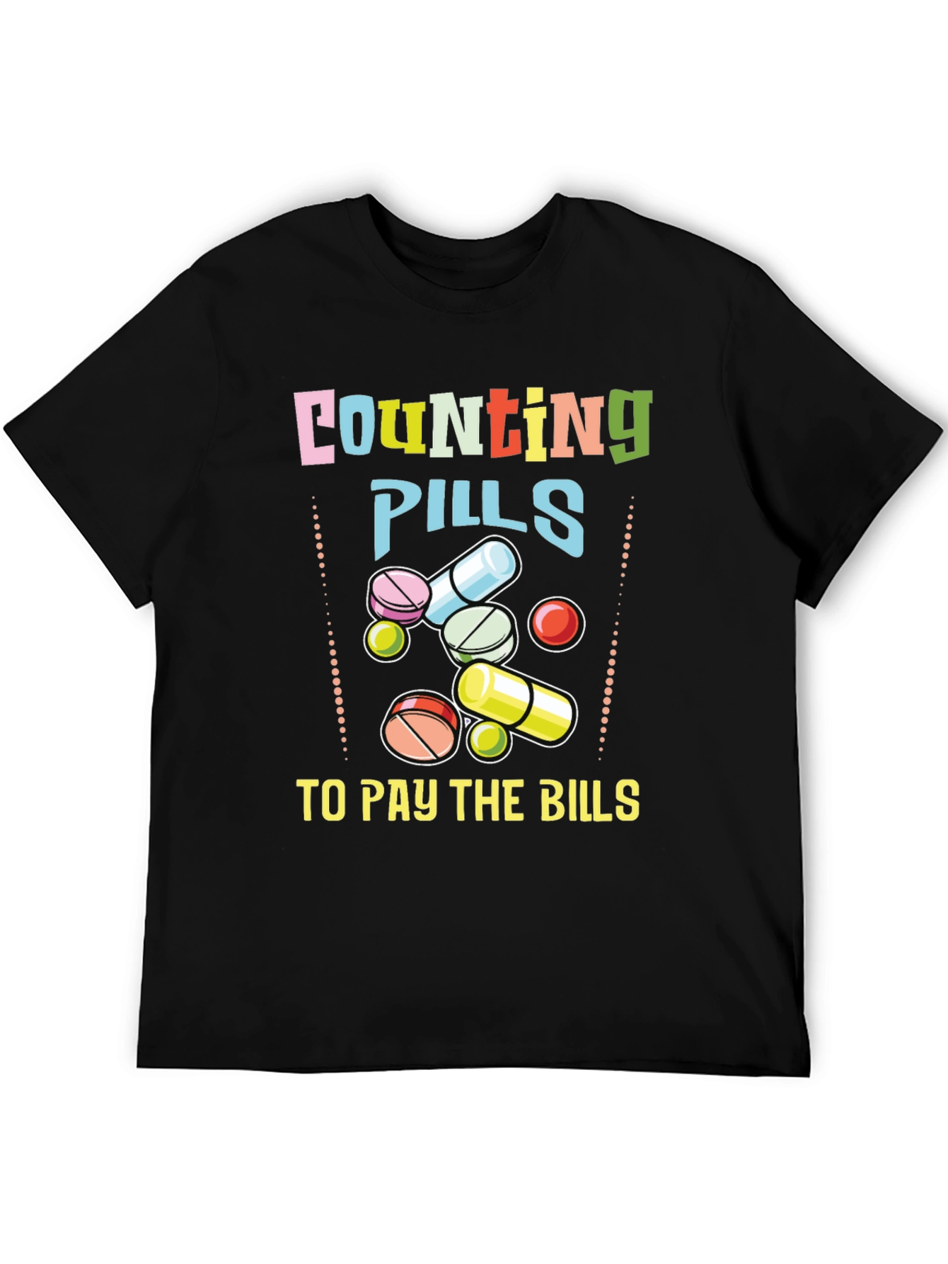 Counting Pills Graphic T-Shirt