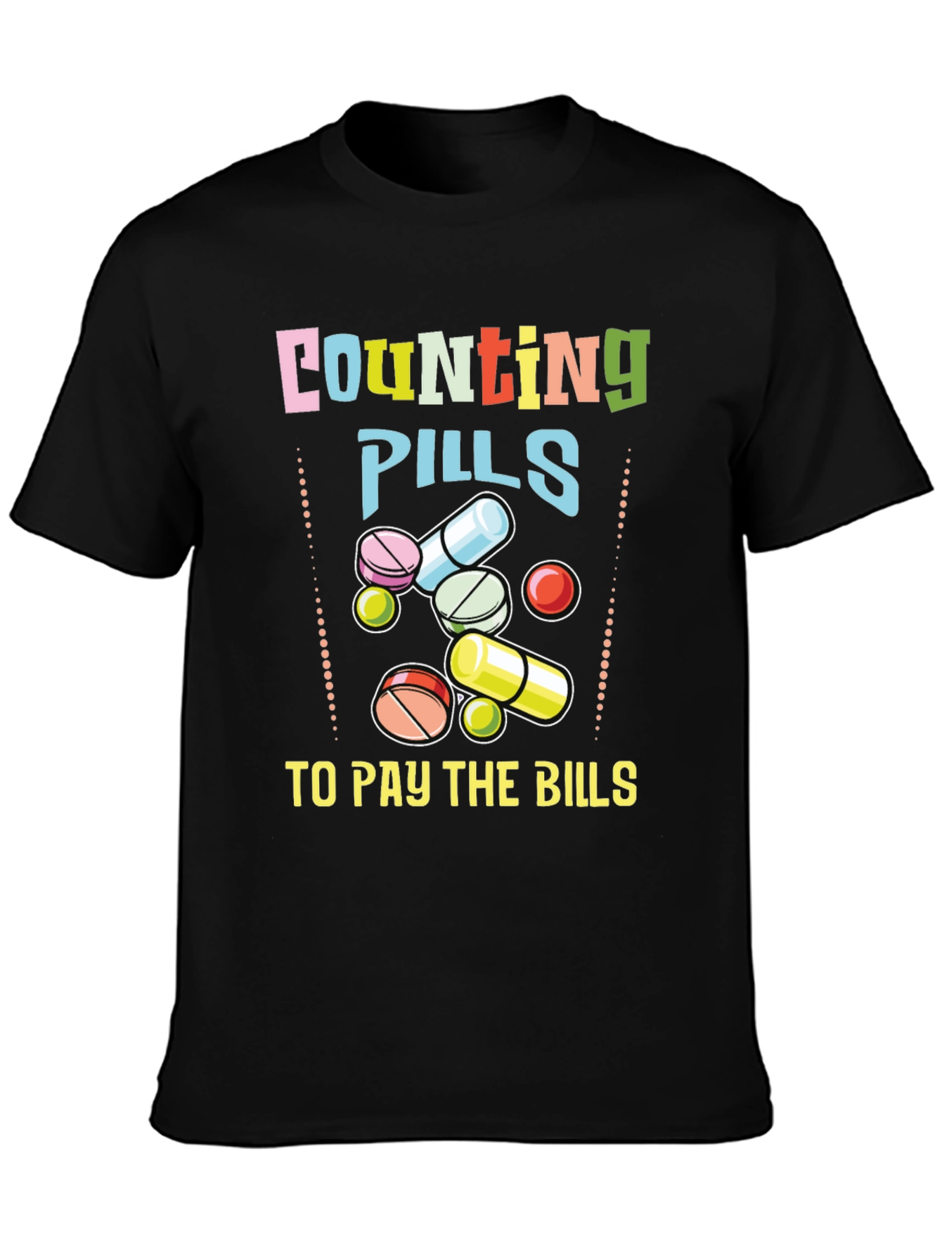 Counting Pills Graphic T-Shirt
