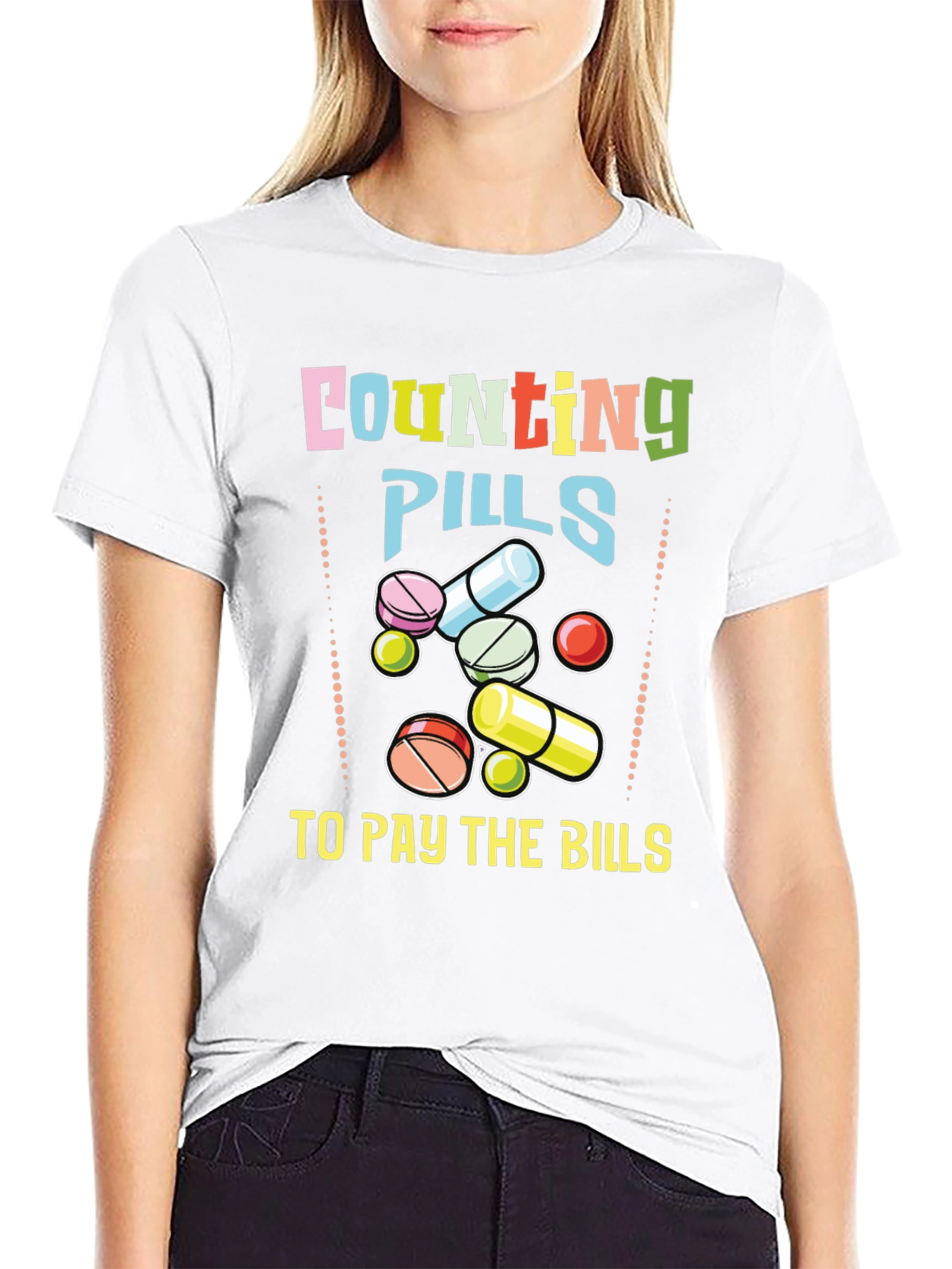 Counting Pills Graphic T-Shirt