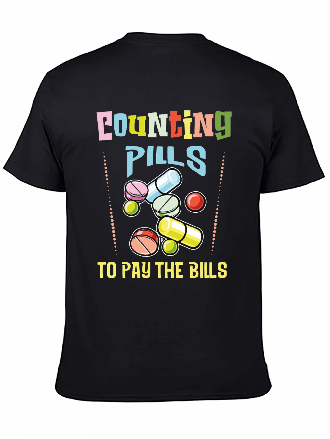 Counting Pills Graphic T-Shirt