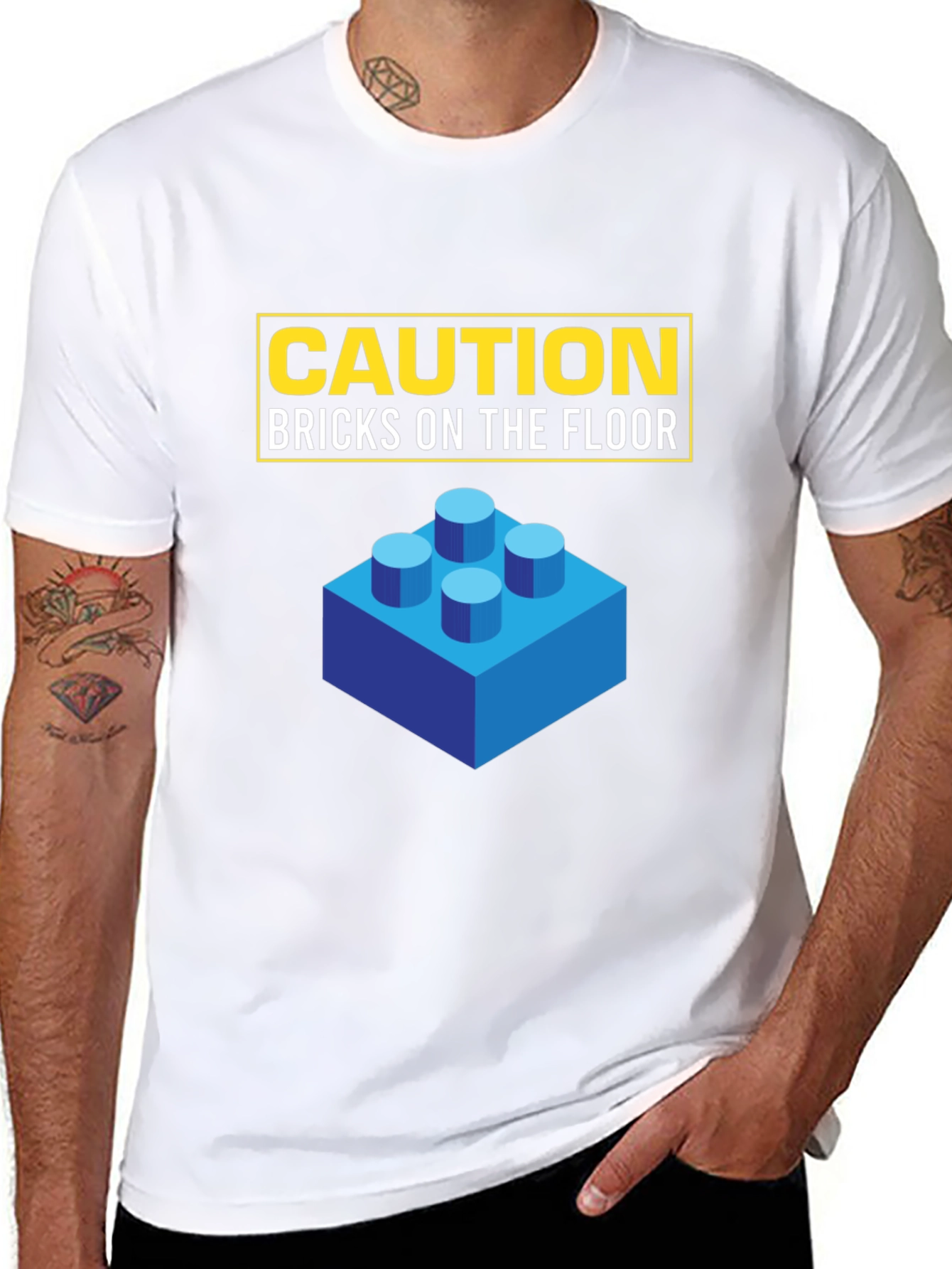 Caution Bricks on the Floor T-Shirt