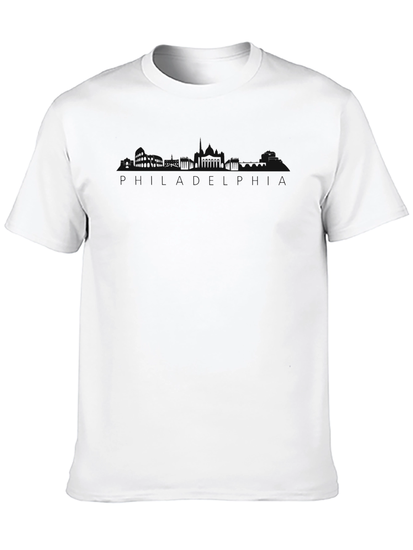 Philadelphia Skyline Black T-Shirt