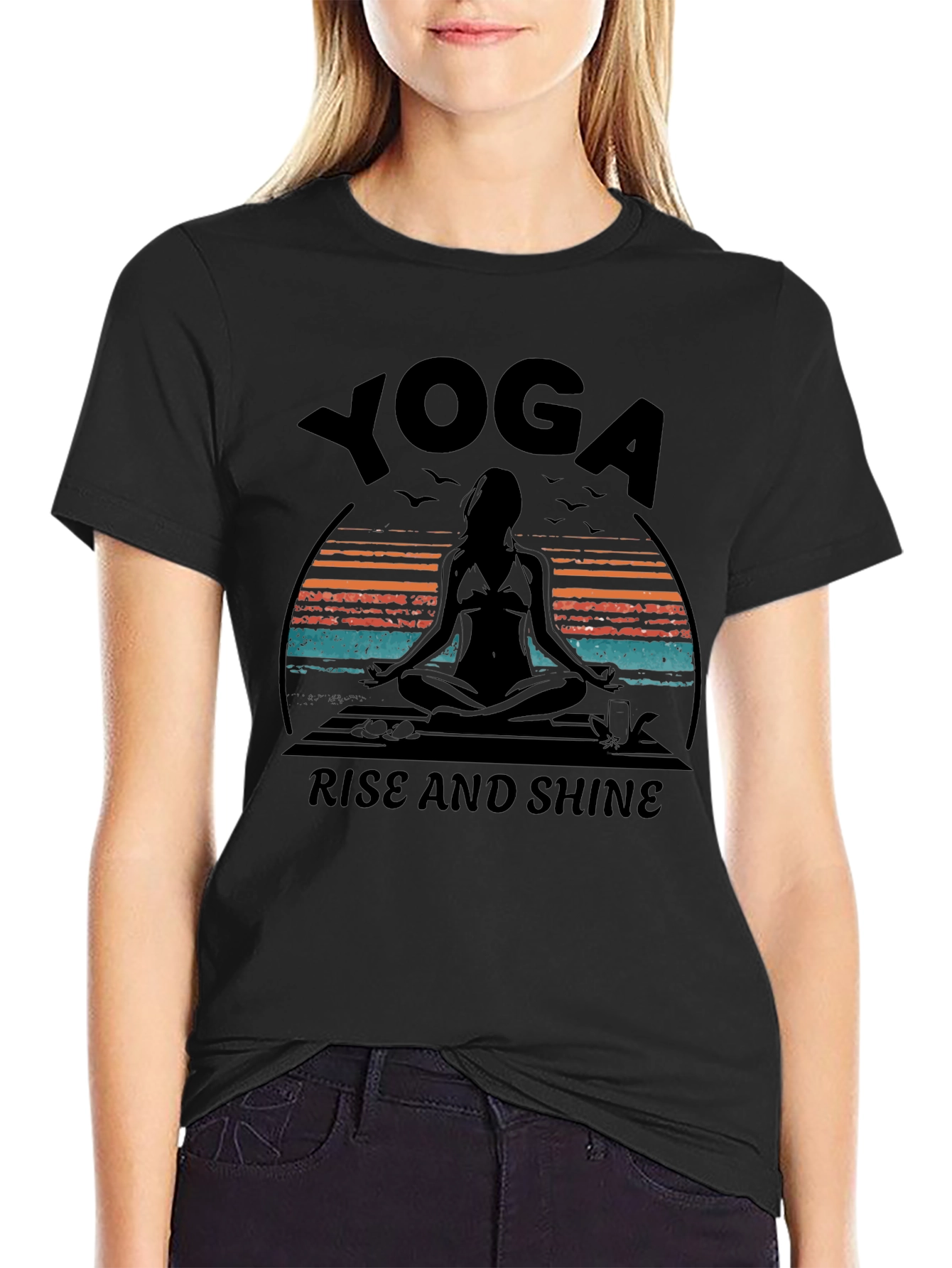 Yoga Rise & Shine Graphic Tee