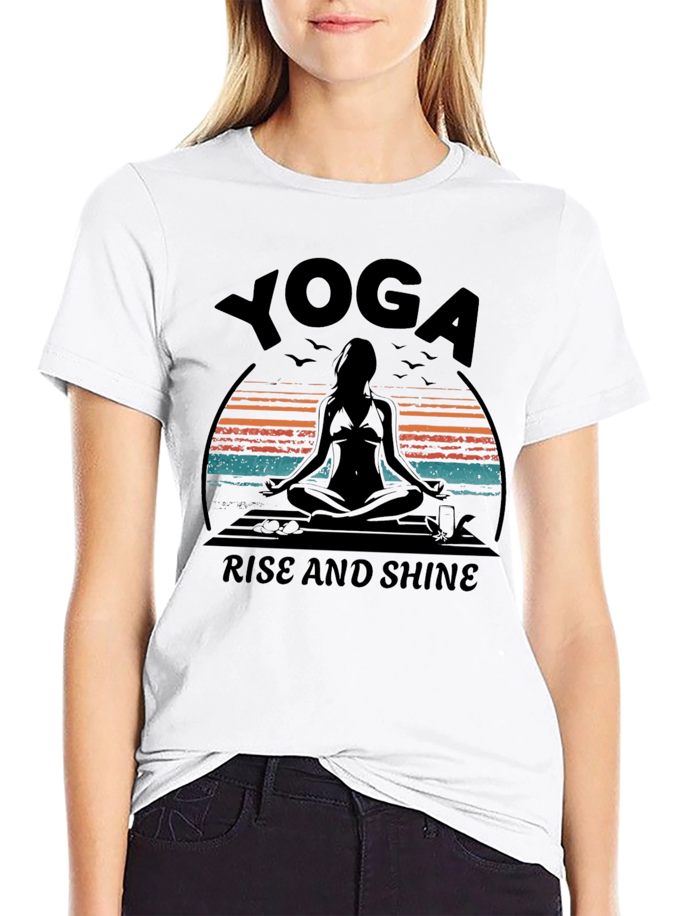 Yoga Rise & Shine Graphic Tee