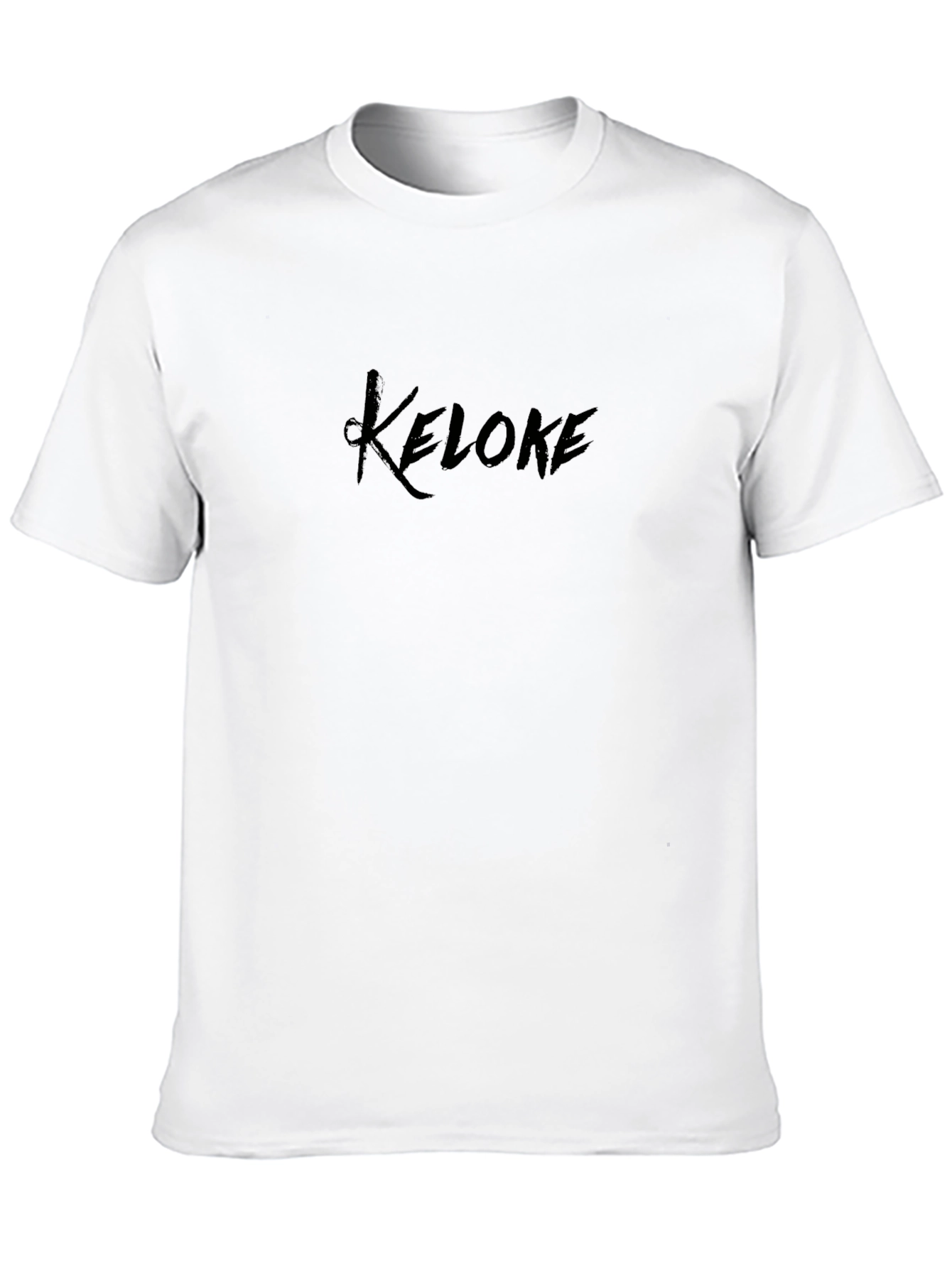 Keloke Black Graphic Tee - Casual Style