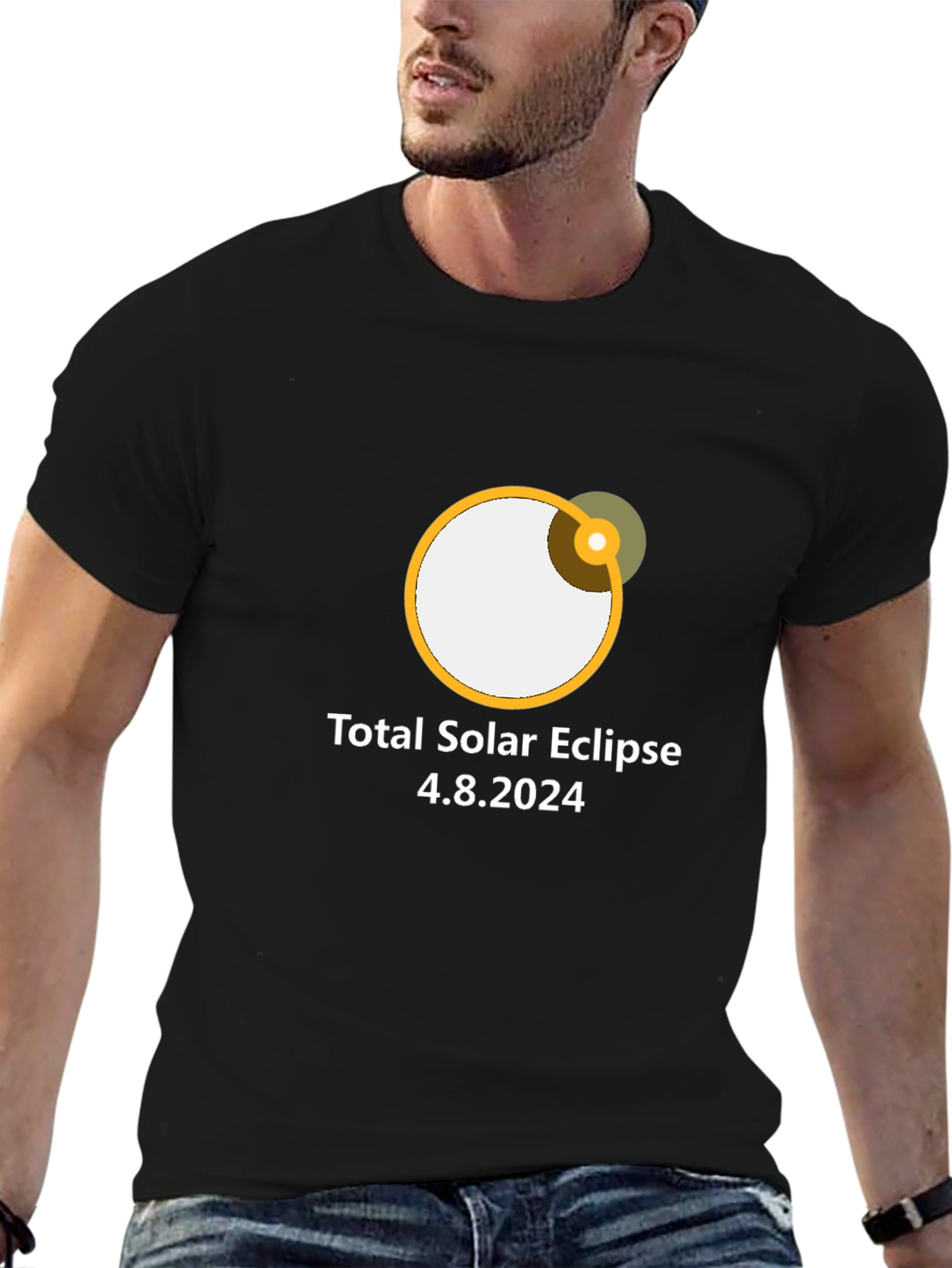 Total Solar Eclipse 2024 Black T-Shirt
