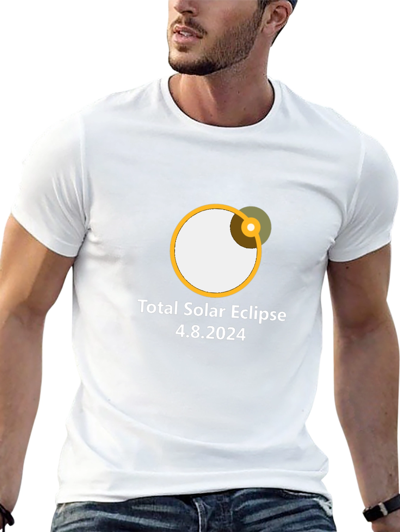 Total Solar Eclipse 2024 Black T-Shirt