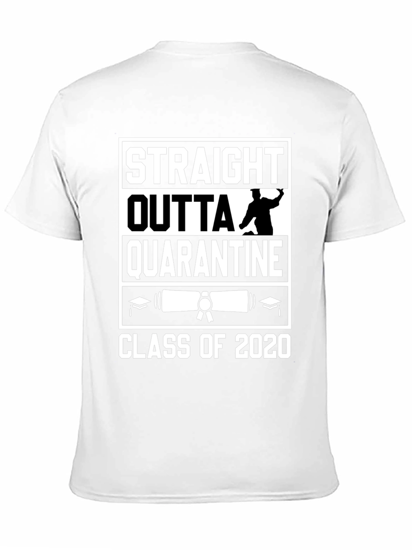 Straight Outta Quarantine Class of 2020 Graduation T-Shirt