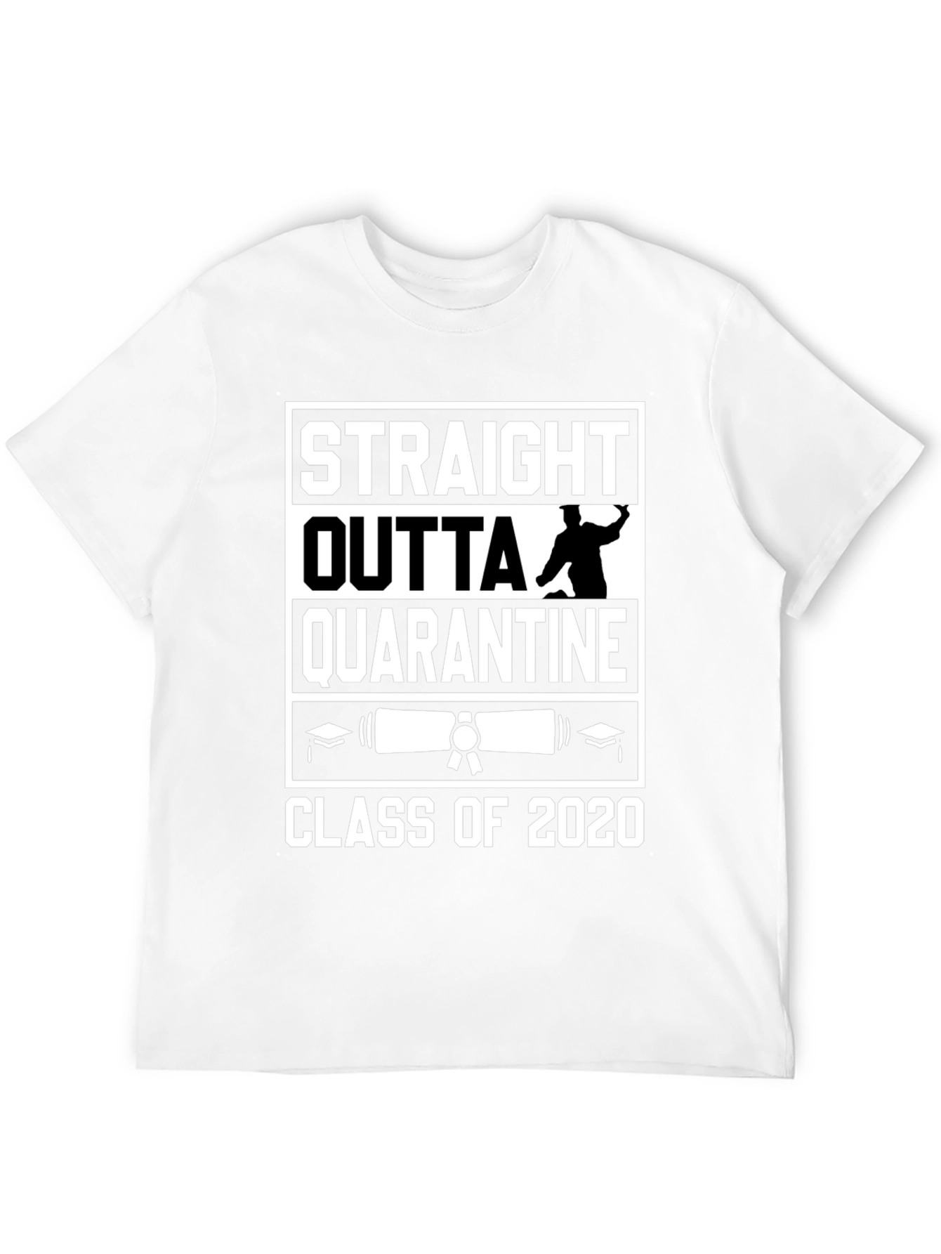 Straight Outta Quarantine Class of 2020 Graduation T-Shirt