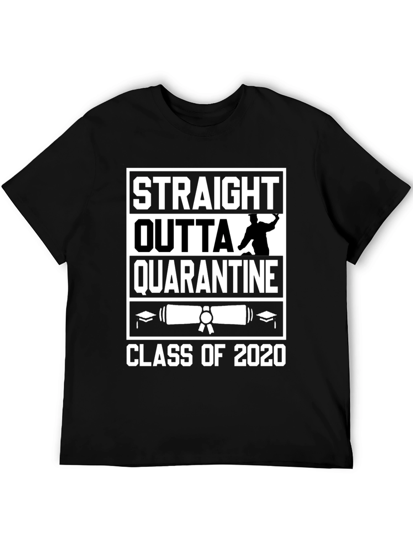 Straight Outta Quarantine Class of 2020 Graduation T-Shirt