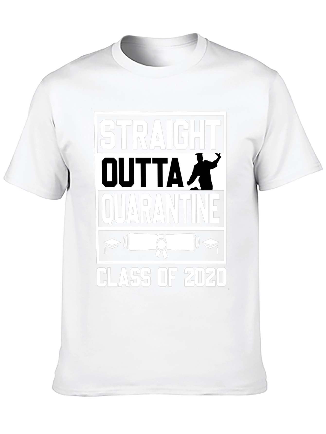 Straight Outta Quarantine Class of 2020 Graduation T-Shirt