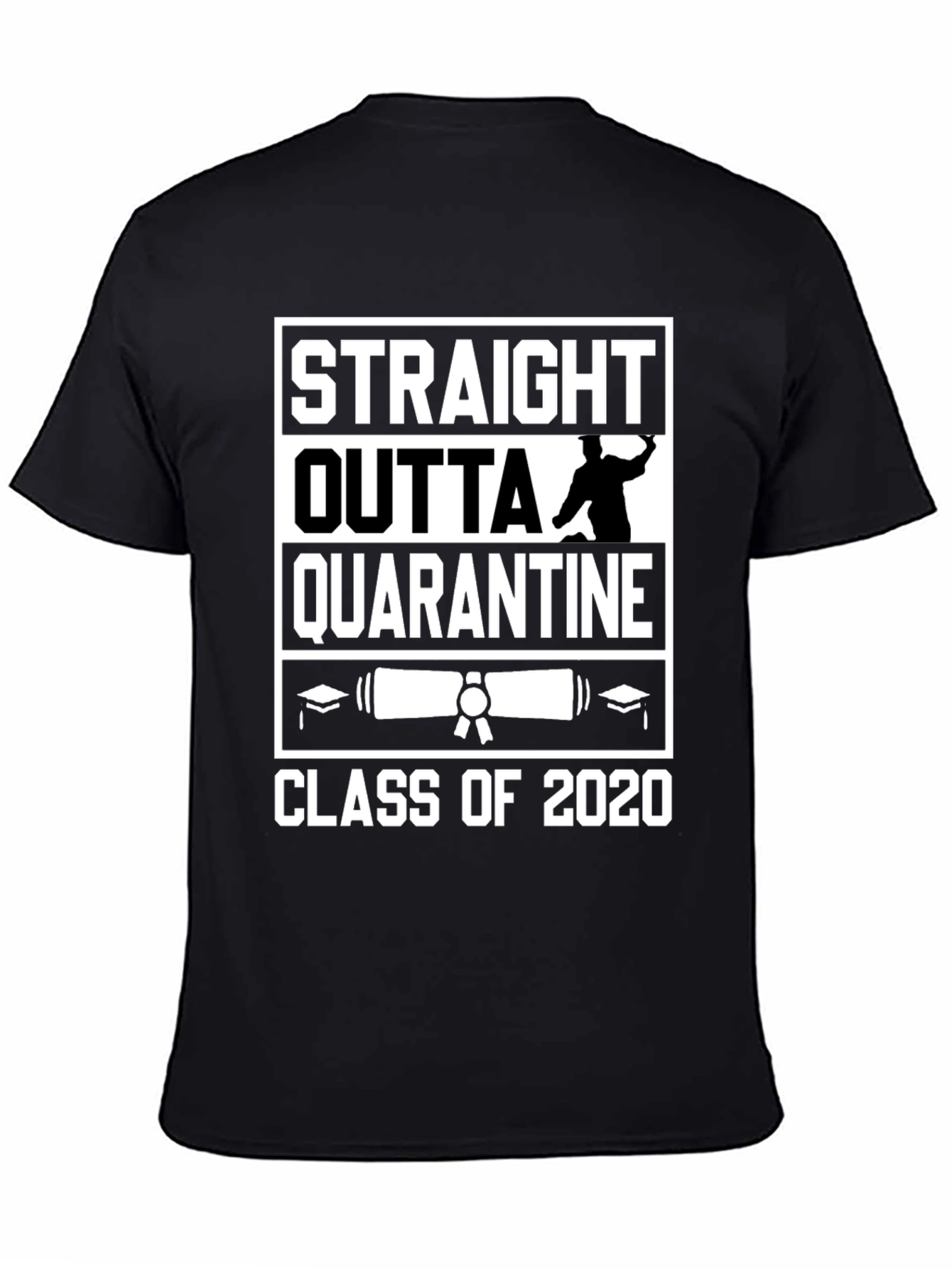 Straight Outta Quarantine Class of 2020 Graduation T-Shirt